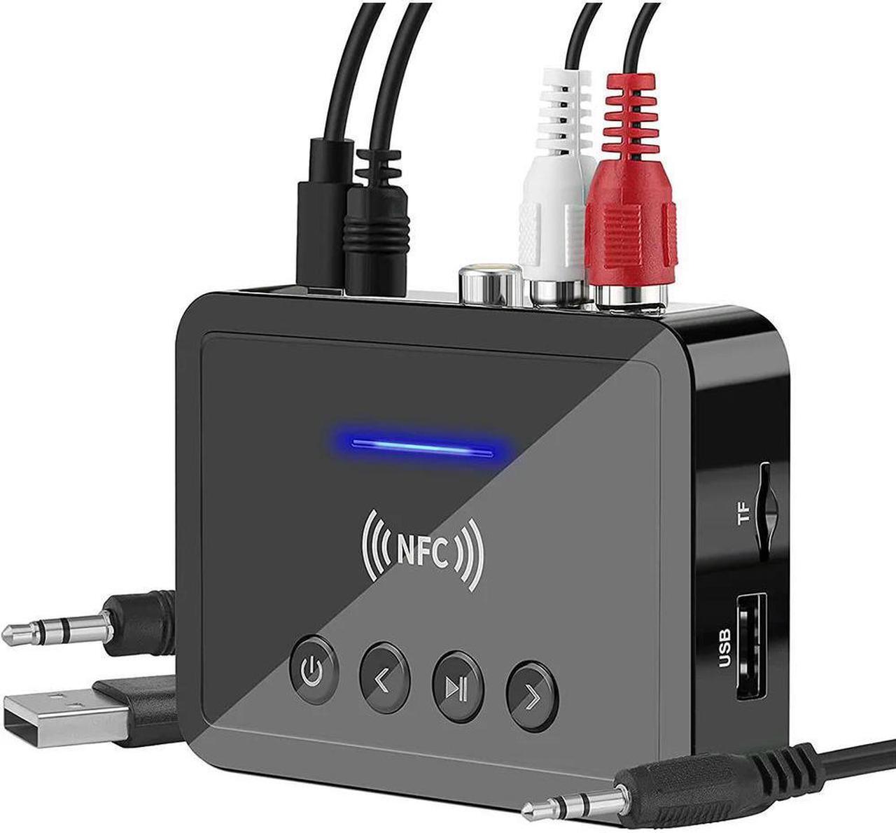 Main image of Bluetooth 5.0 Receiver Transmitter FM Stereo AUX 3.5mm Jack RCA Wireless NFC Bluetooth Audio Adapter for TV PC Headphone