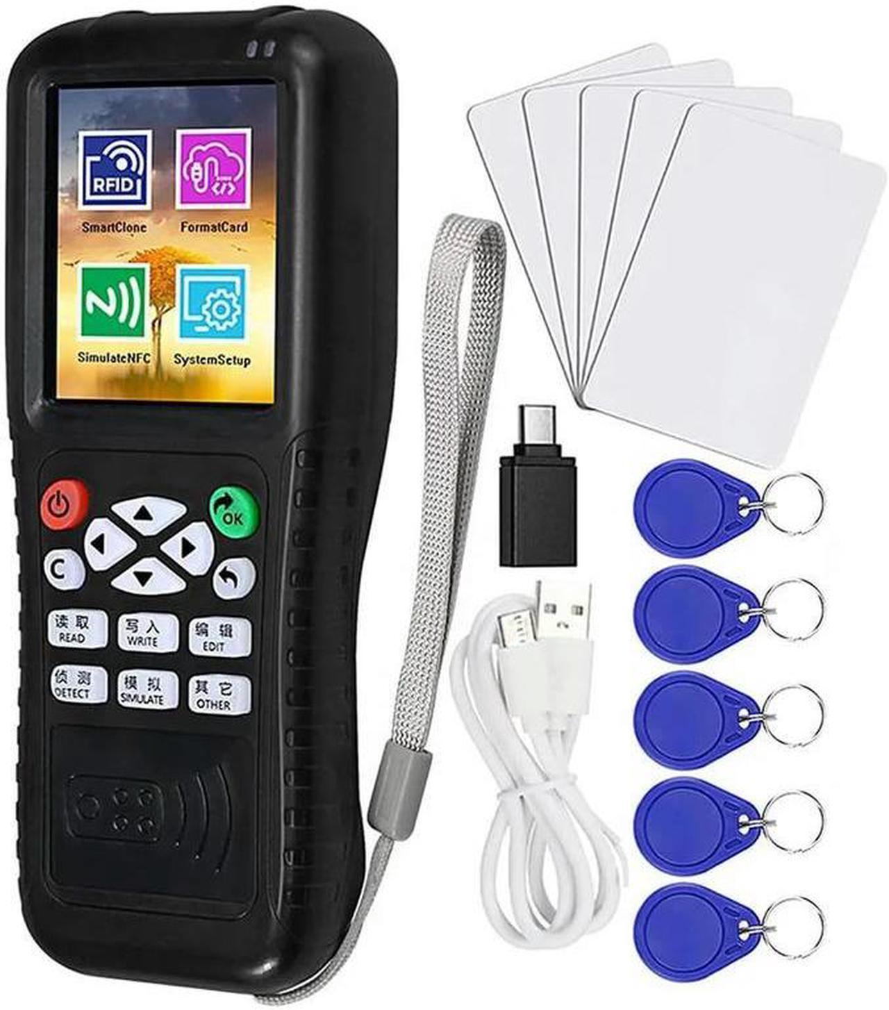 Main image of Multi Frequencies RFID Smart Card Programmer, RFID Reader Writer Duplicator, NFC Reader, Encrypted Card Decoder