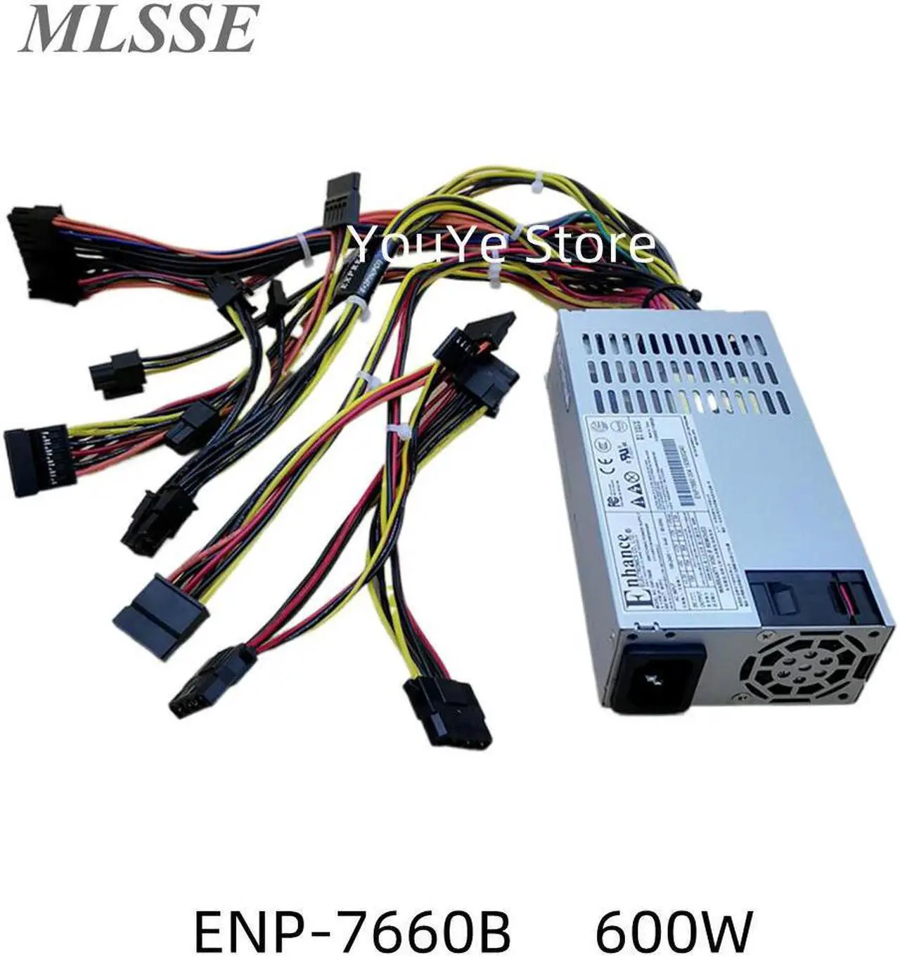 Main image of For Enhance ENP 7660B 1U Mini Flex 600w PSU 80PLUS Platinum Power Supply With 2*6+2 GPU Connector ENP-7660B