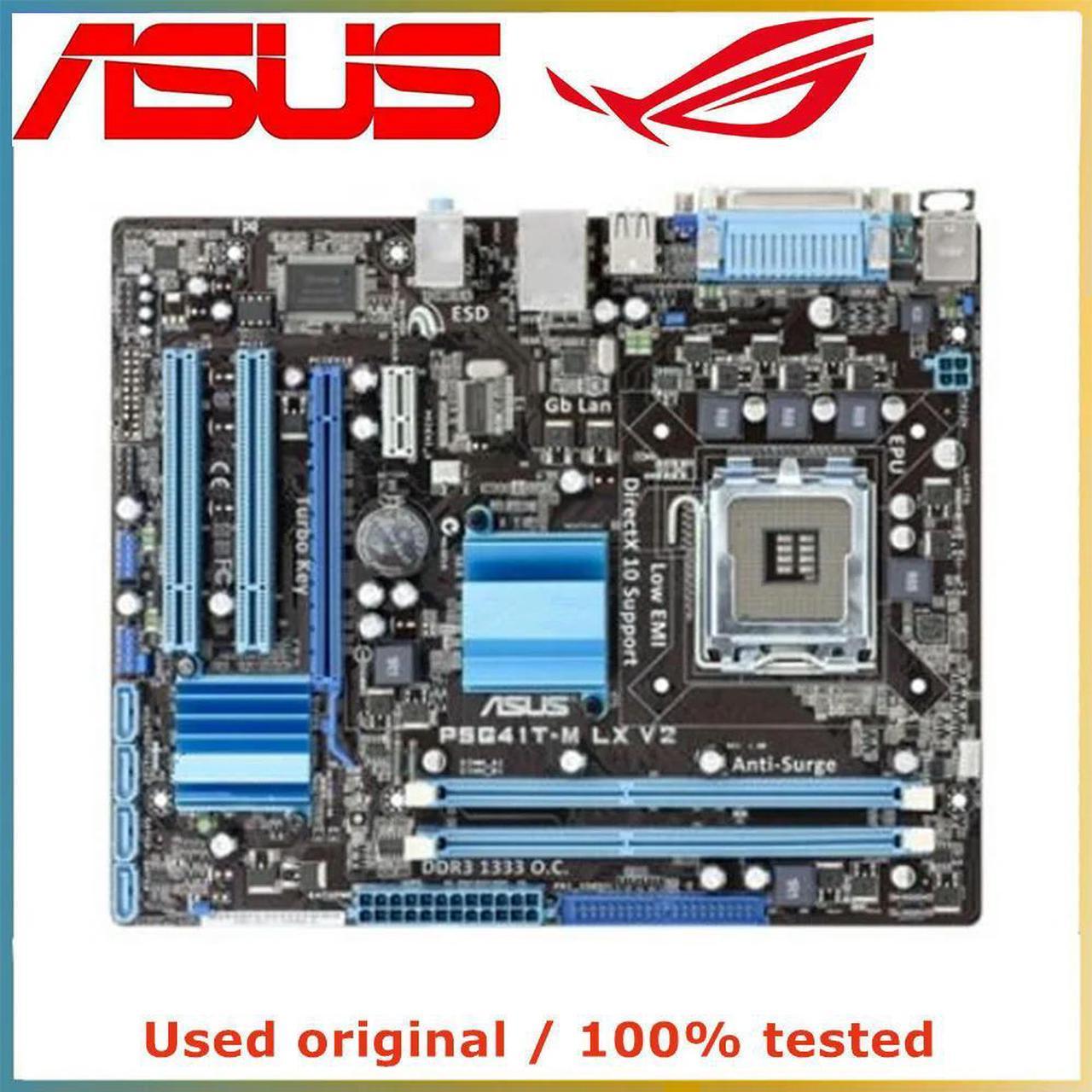 For G41 For P5G41T-M LX V2 Computer Motherboard LGA 775 DDR3 8G Desktop Mainboard SATA II PCI-E 2.0 X16