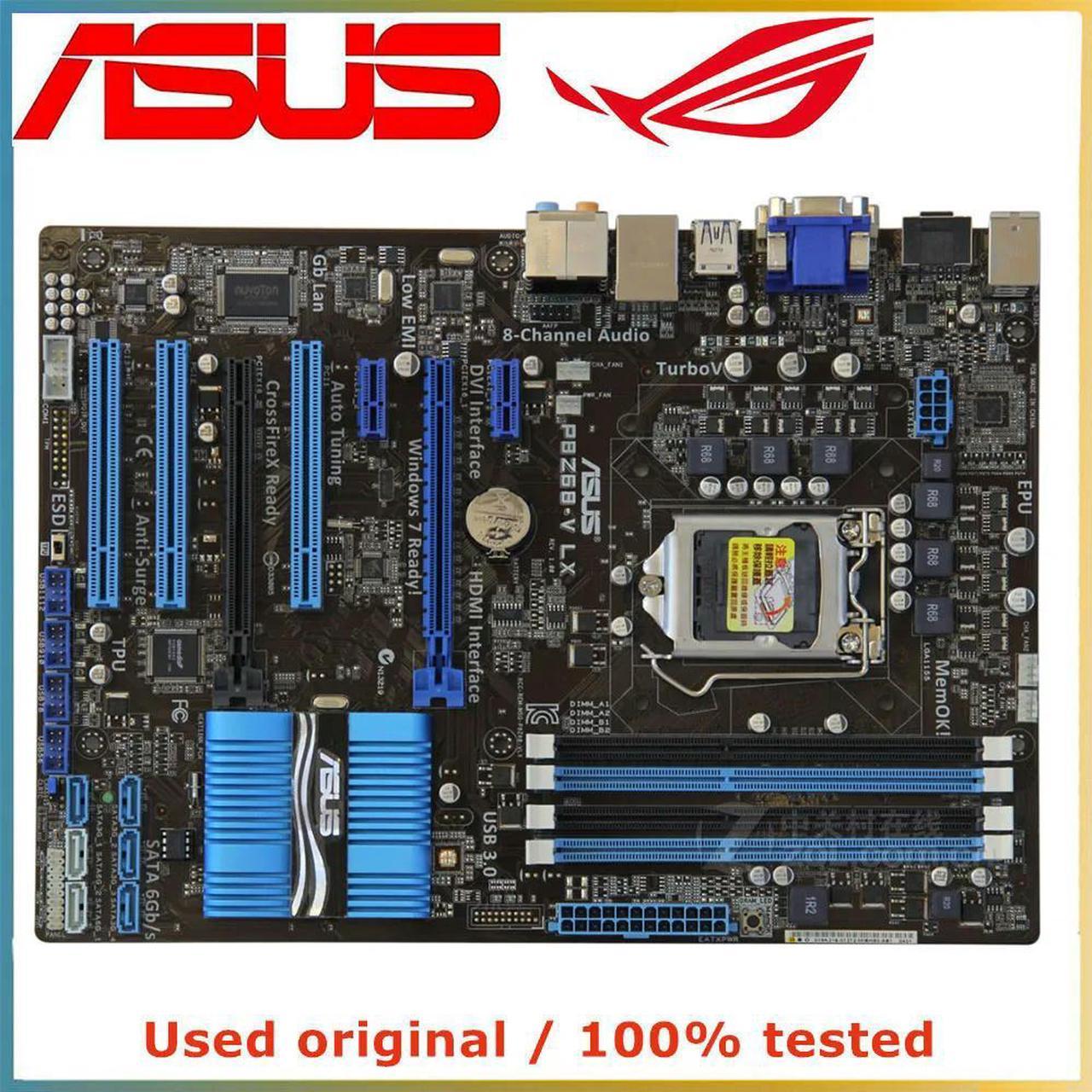 For P8Z68-V LX Computer Motherboard LGA 1155 DDR3 32G For Z68 P8Z68 Desktop Mainboard SATA III PCI-E 3.0 X16