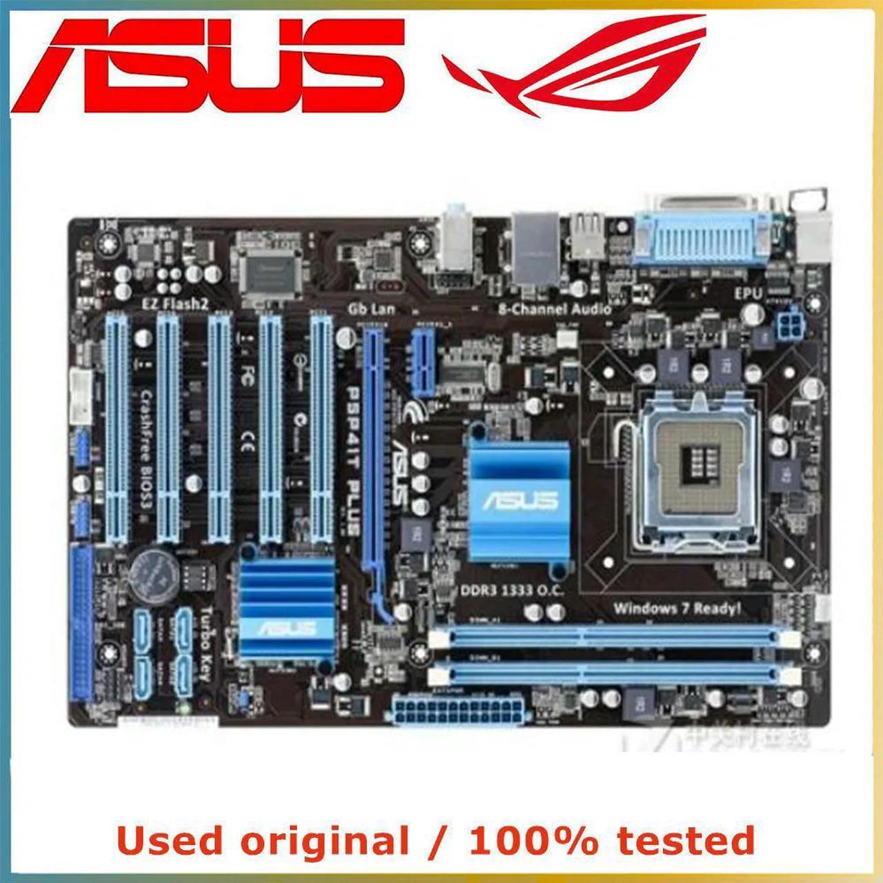 For G41 For P5P41T PLUS Computer Motherboard LGA 775 DDR3 8G Desktop Mainboard SATA II PCI-E 2.0 X16