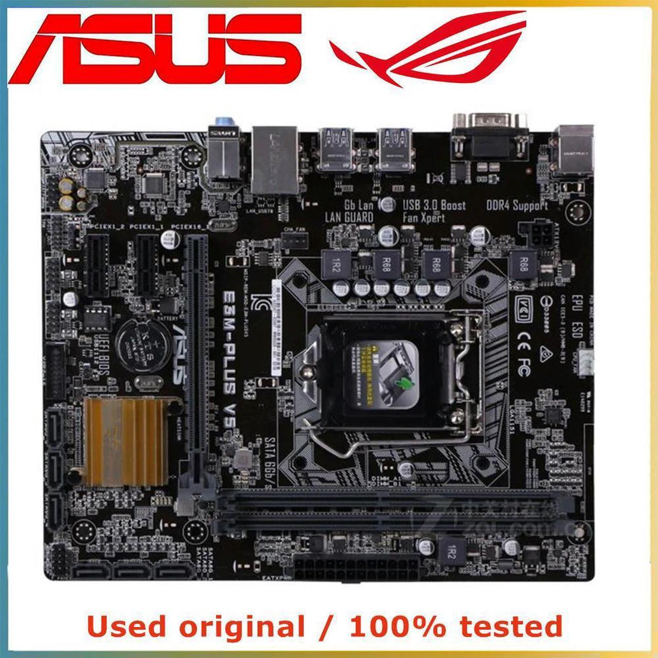 For E3M-PLUS V5 Computer Motherboard LGA 1151 DDR4 64G For C232 Desktop Mainboard SATA III PCI-E 3.0 X16