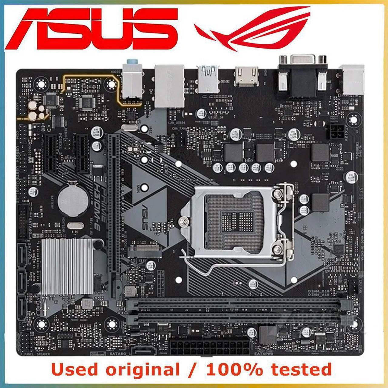 For PRIME H310M-E Computer Motherboard LGA 1151 DDR4 32GB For H310 Desktop Mainboard PCI-E 3.0 X16