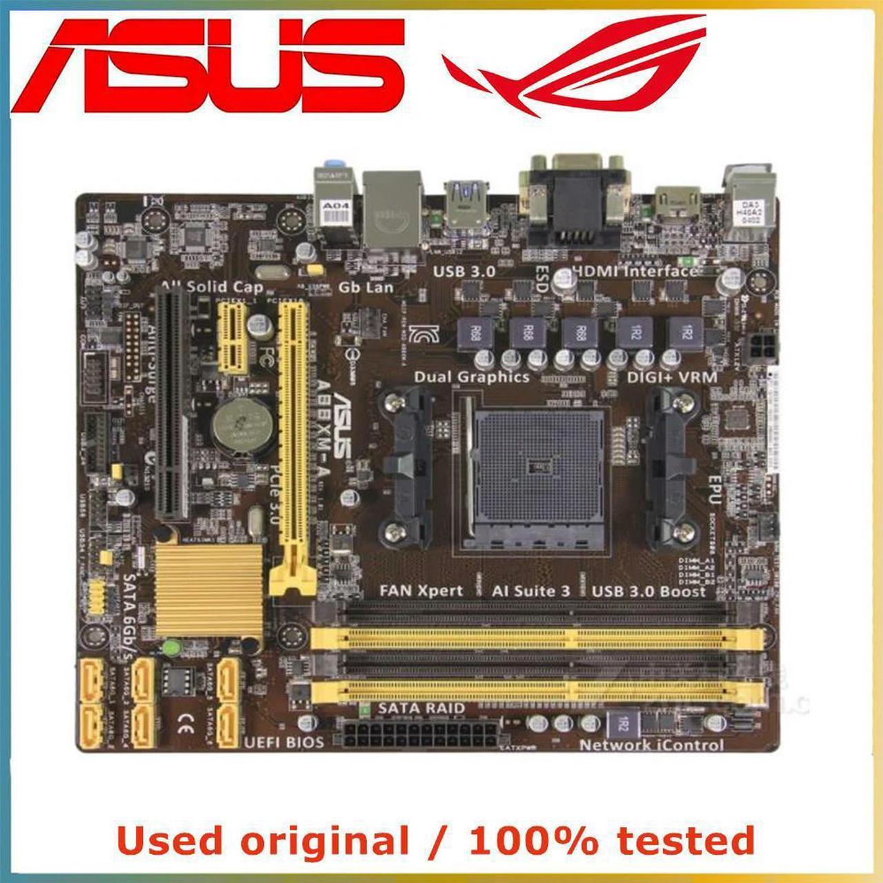 For A88X For A88XM-A Computer Motherboard FM2 FM2+ DDR3 64G Desktop Mainboard  SATA III USB PCI-E 3.0 X16