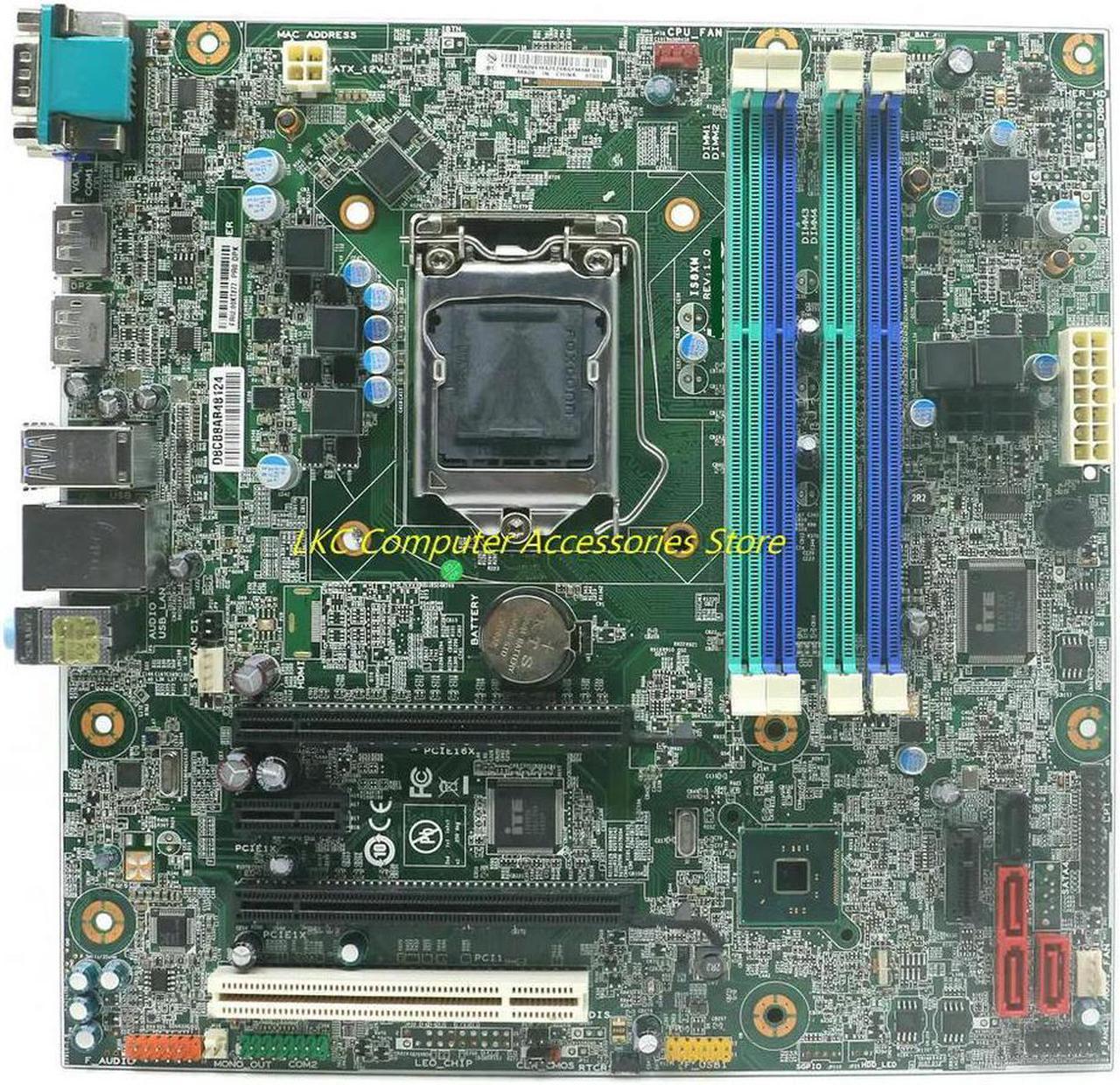 For M73P M83 M93 M93P Desktop Motherboard Q87 IS8XM REV:1.0 LGA1150 DDR3 00KT277 Mainboard 00KT276 100% Tested