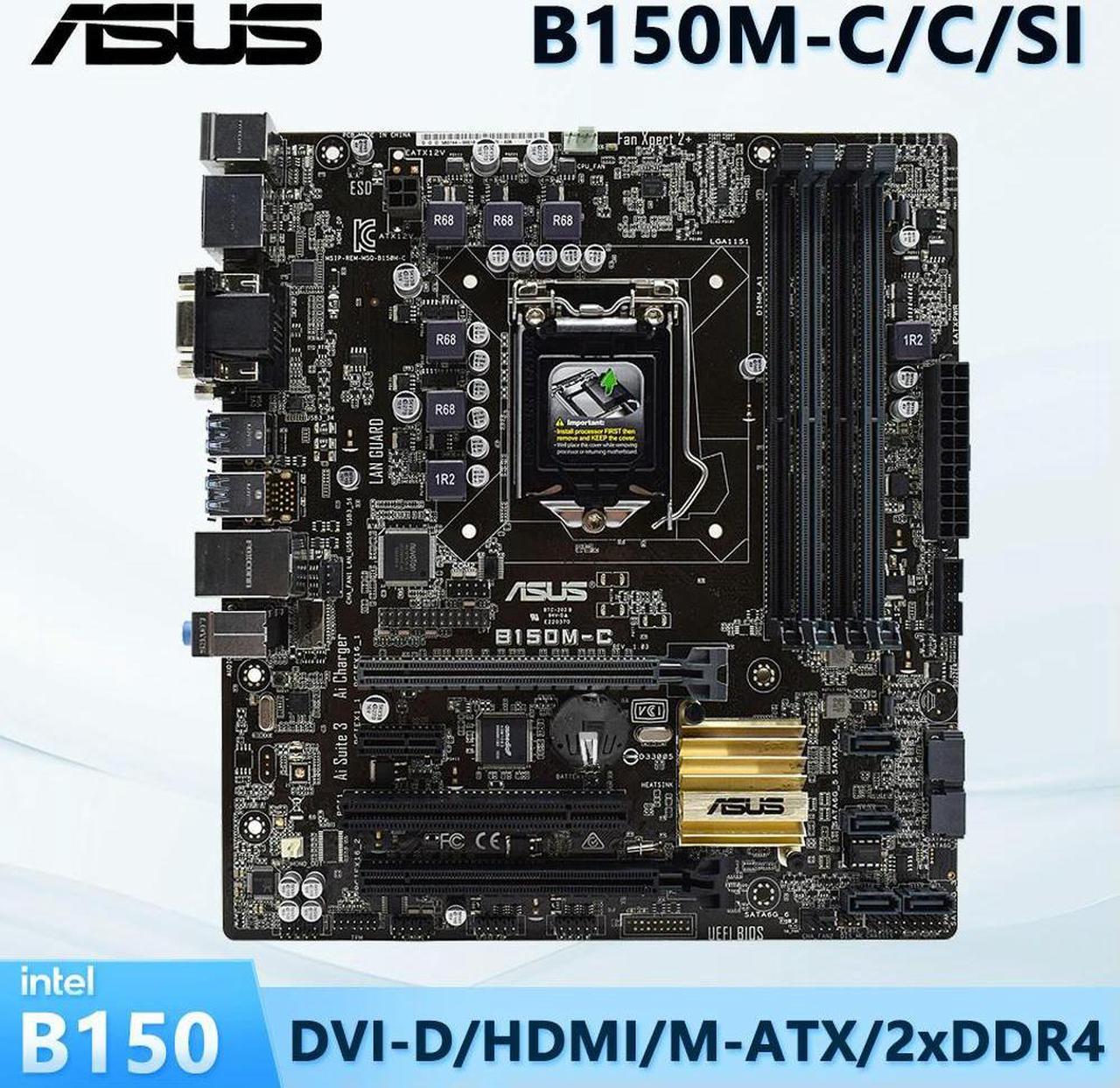 B150 Motherboard B150M-C/C/SI for Core i5 6400 7400 6500 7500 6600 7600 LGA 1151 Motherboard for i3 6100 7100 i7 6700 7700