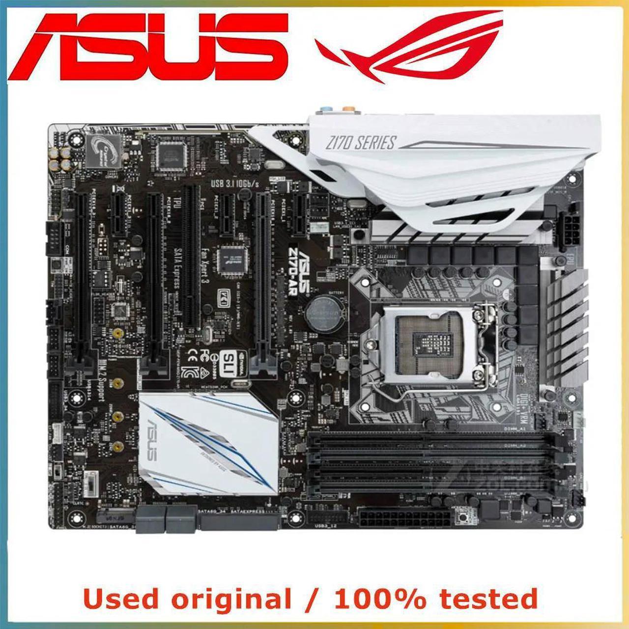 For Z170-AR Computer Motherboard LGA 1151 DDR4 64G For Z170 Desktop Mainboard M.2 NVME PCI-E 3.0 X16