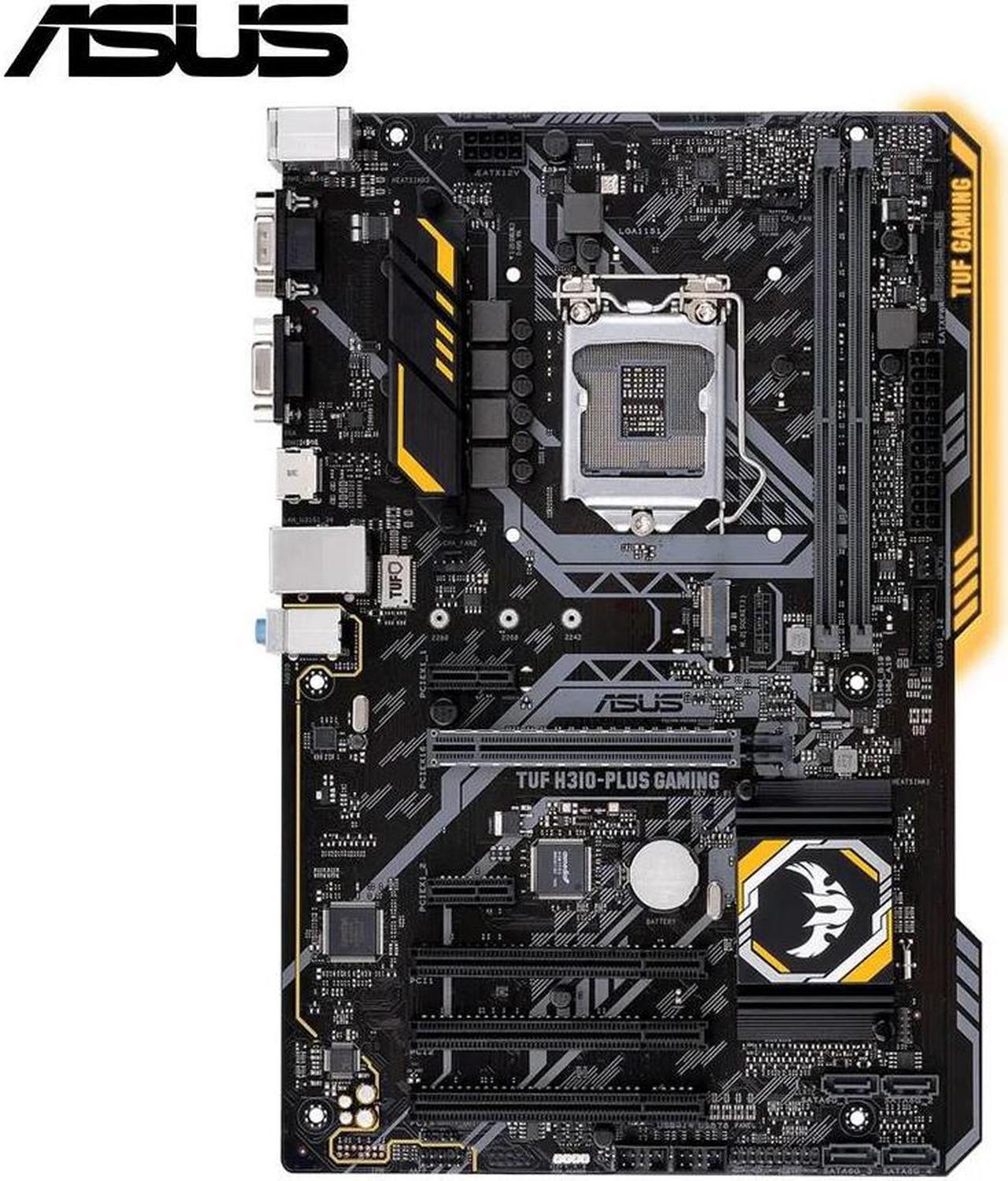 Motherboard, TUF H310-PLUS GAMING, H310 Chipset, LGA 1151 Socket for 8th 9th Gen Core, 8400 9400F 8700K 9700K 9600KF 9900K