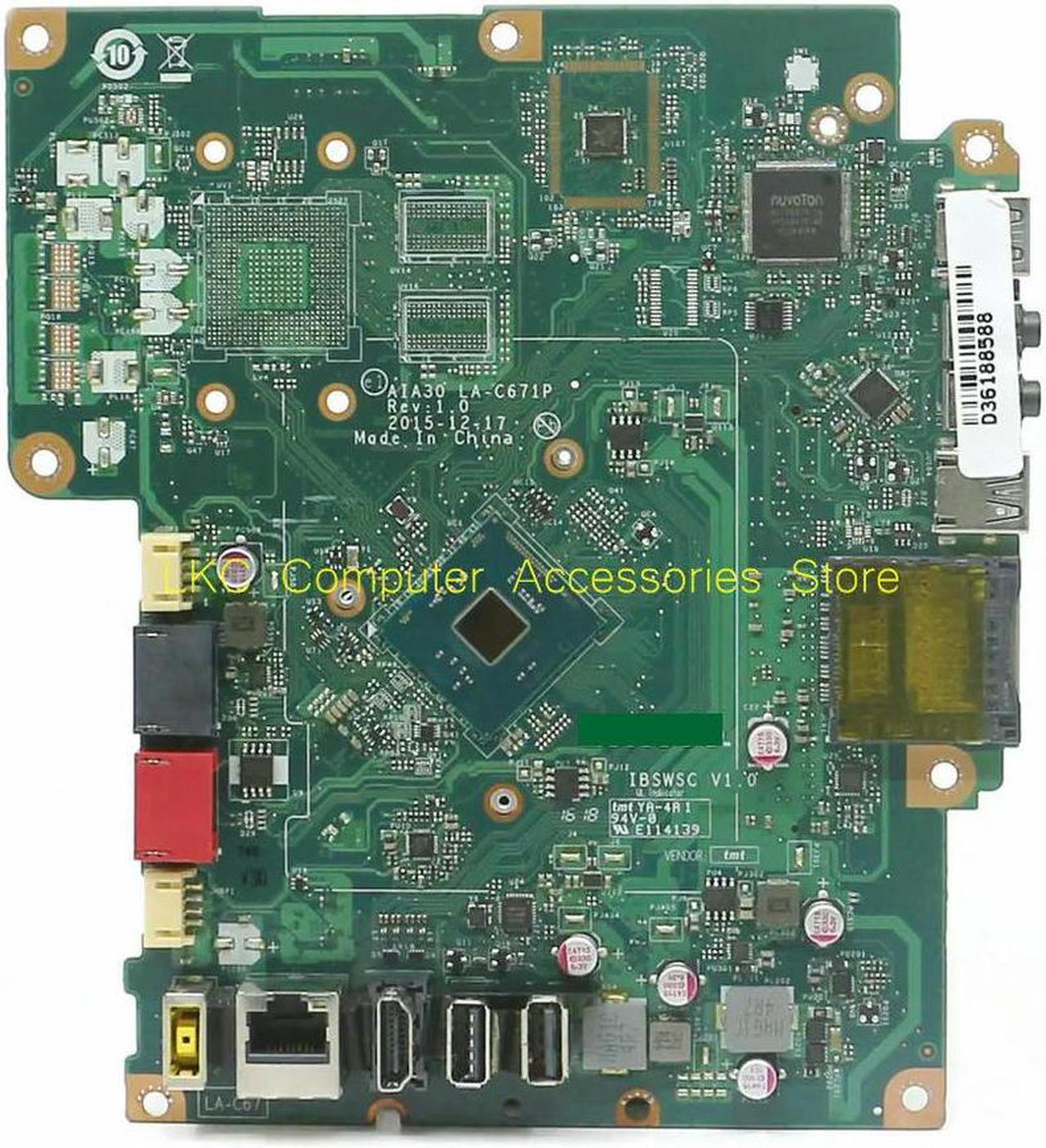 FOR C20-00 C2000 AIO All-In-One Motherboard AIA30 LA-C671P IBSWSC 00UW162 Mainboard SR2A9 N3050 DDR3 100%Tested