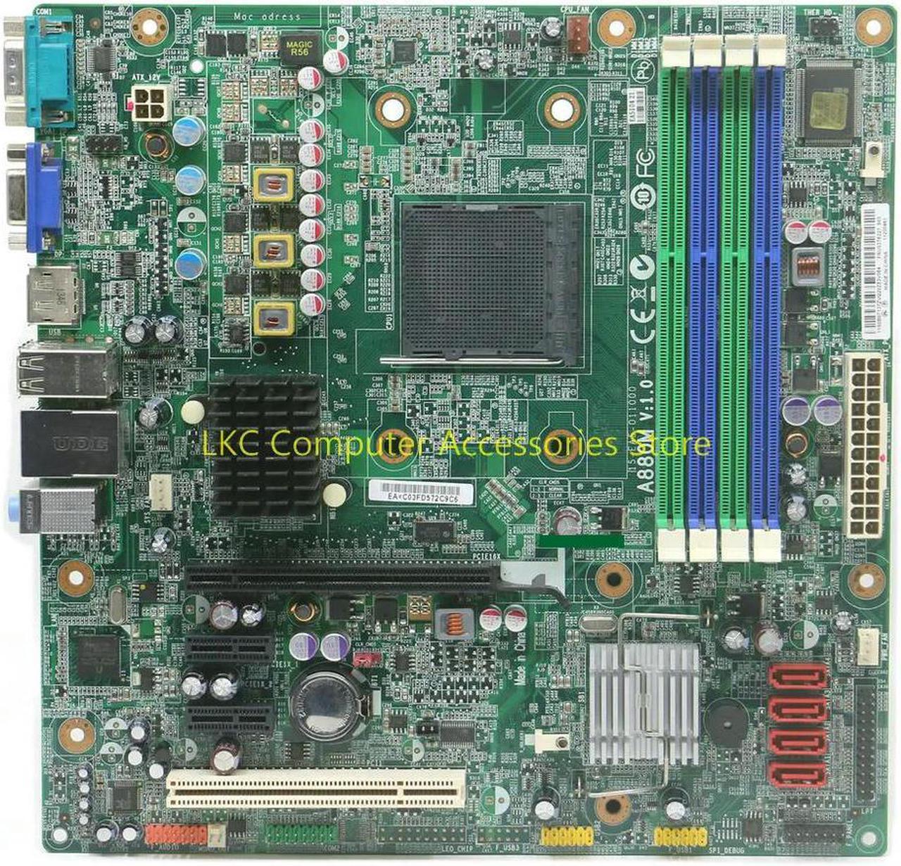 For ThinkCentre A63 M77 Desktop Motherboard A880M V1.0 03T6227  AM3 Interface DDR3 980G MATX  Mainboard 100% Tested