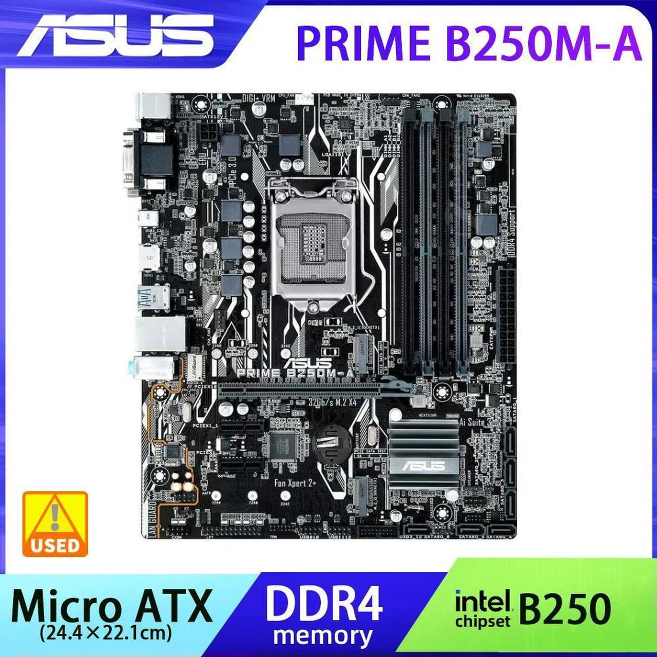 B250 Motherboard PRIME B250M-A for i3 6300 7350K LGA 1151 Motherboard for i7 6700 7700 i5 6500 6600 7500 7600 i3 6100 7100