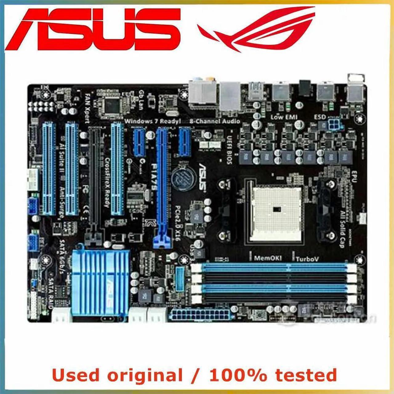 For F1A75 Computer Motherboard FM1 DDR3 32G For A75 Desktop Mainboard  SATA III USB PCI-E 3.0 X16