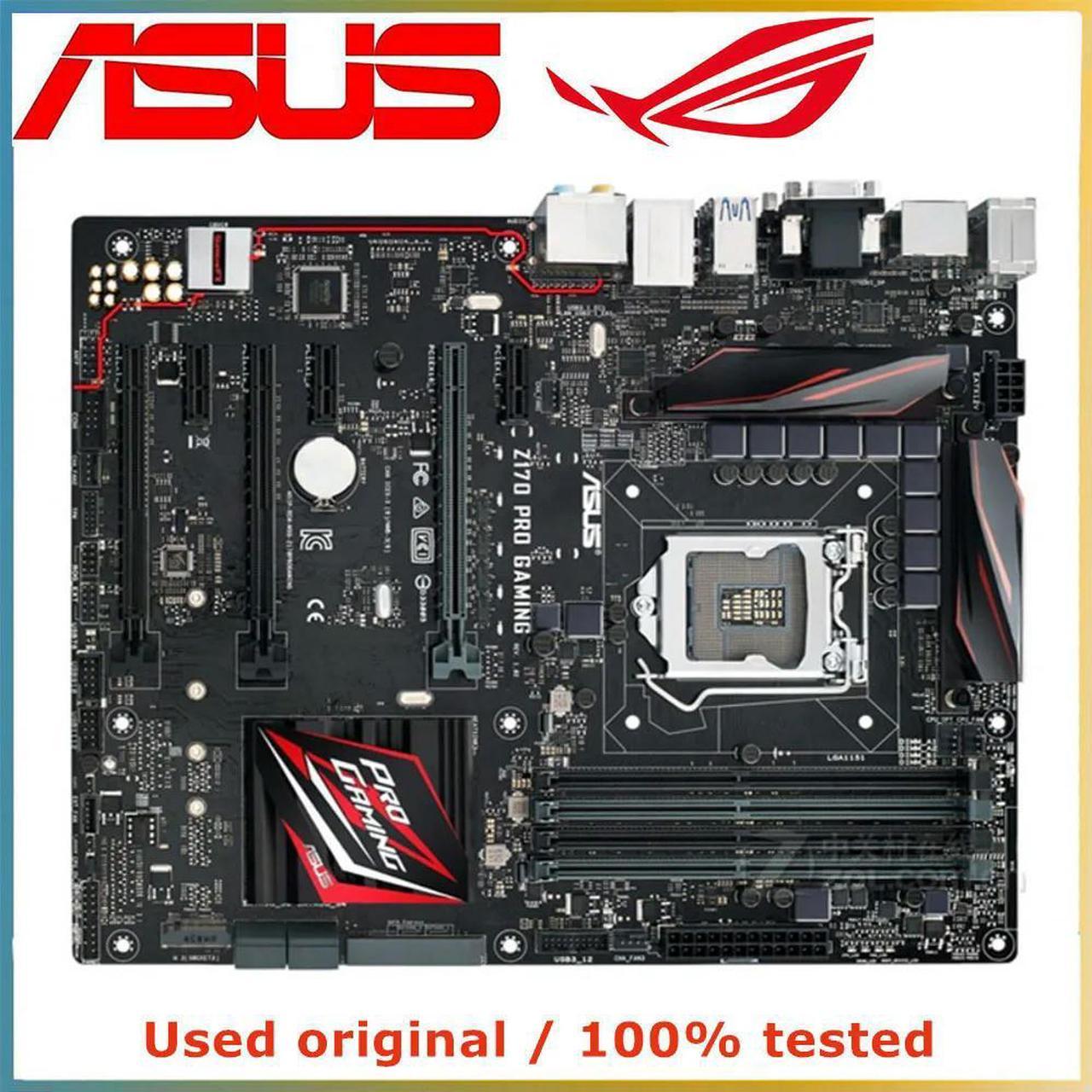 For Z170 PRO GAMING Computer Motherboard LGA 1151 DDR4 64G For Z170 Desktop Mainboard M.2 NVME PCI-E 3.0 X16