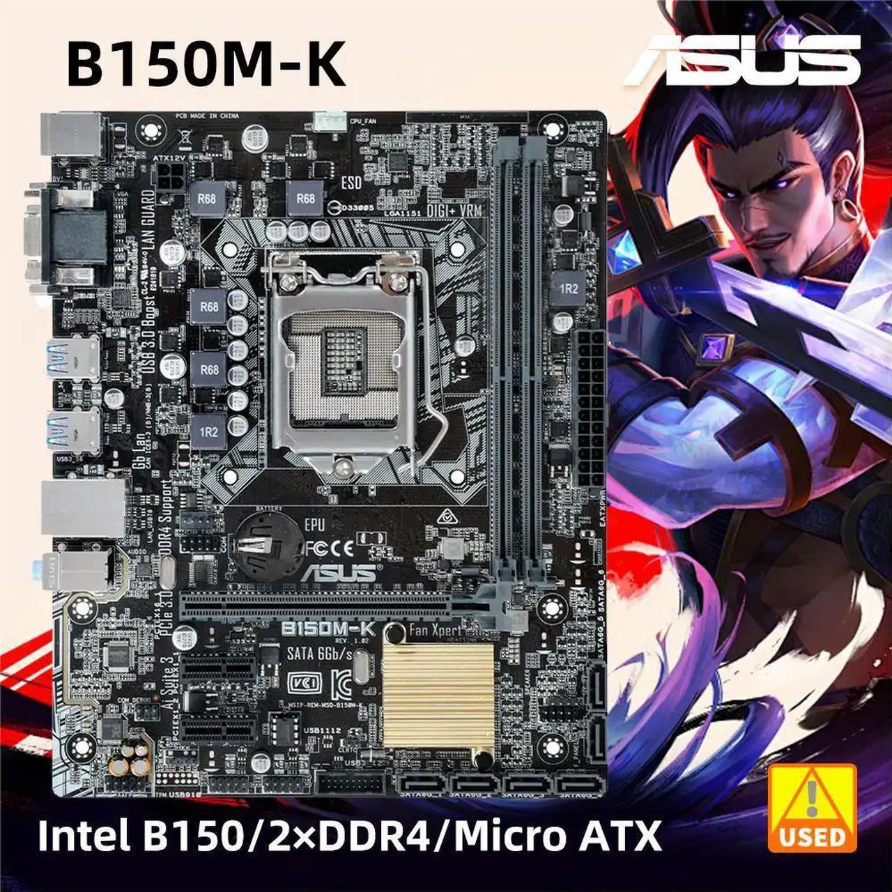 B150 Motherboard B150M-K With Box for Core i5 6500 7500 6600 7600 LGA 1151 Motherboard for Core i3 6100 7100 i7 6700 7700