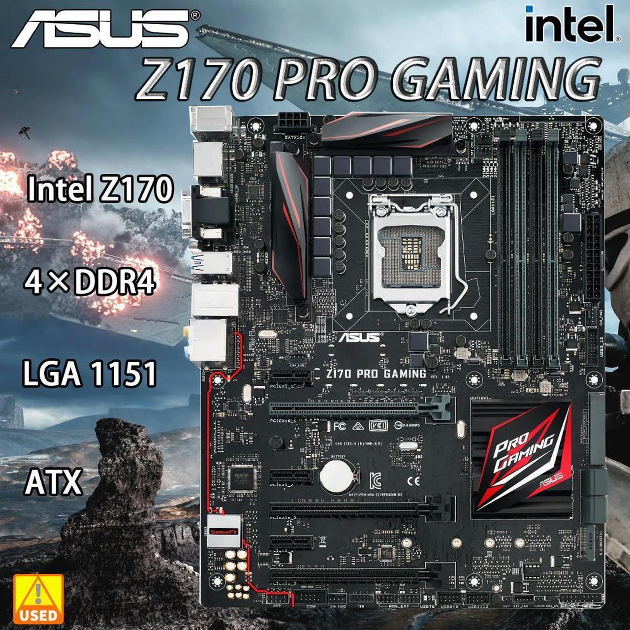 Z170 Pro GAMING LGA 1151 Motherboard Supports 6th 7th Gen Core i3 i5 i7 Processors 4x DIMMs Max. 64GB DDR4 ATX Form Factor