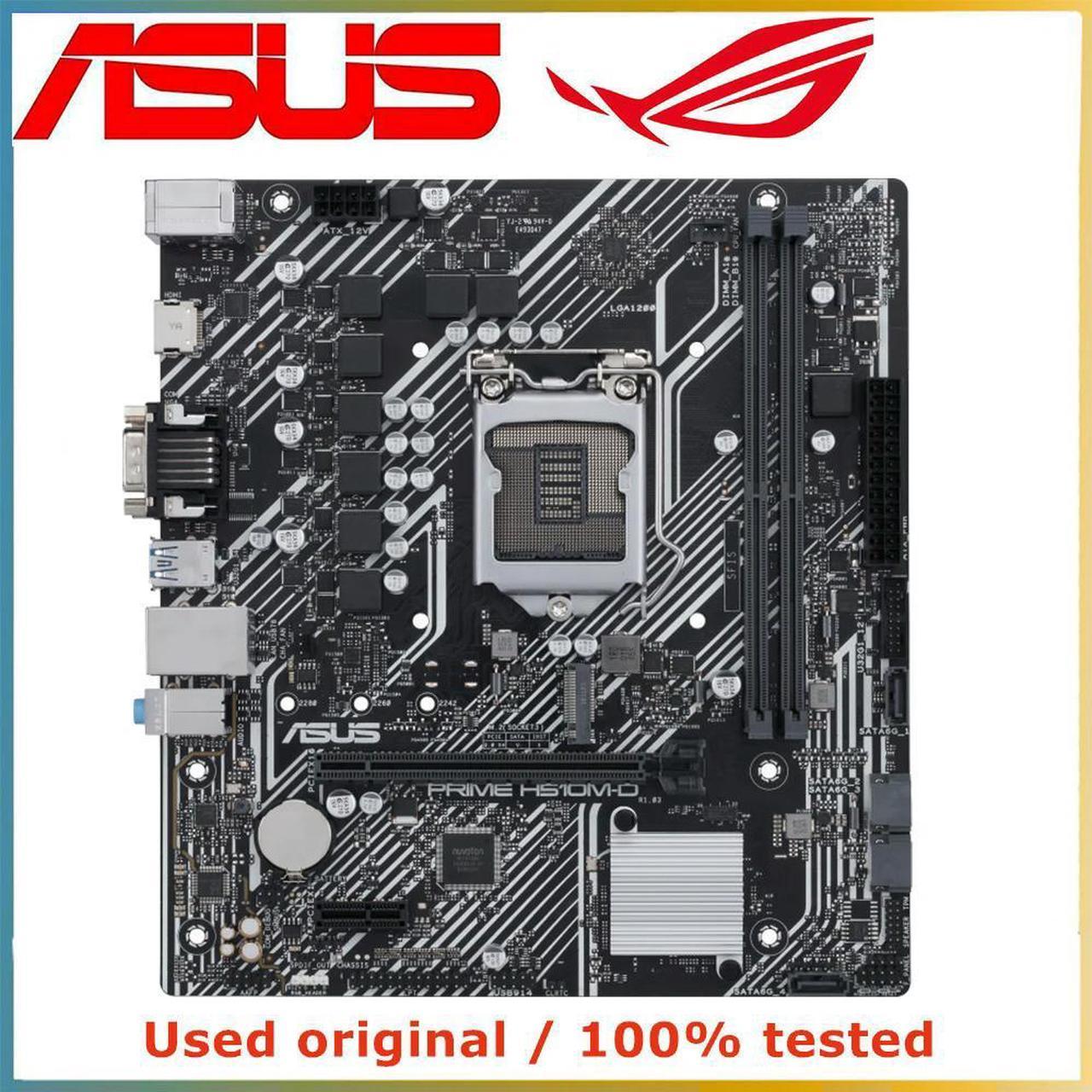 For PRIME H510M-D Computer Motherboard LGA 1200 DDR4 64G For H510 Desktop Mainboard M.2 NVME PCI-E 3.0 X16