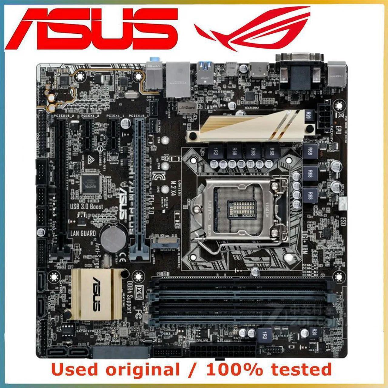 For H170M-PLUS Computer Motherboard LGA 1151 DDR4 64G For H170 Desktop Mainboard M.2 NVME PCI-E 3.0 X16