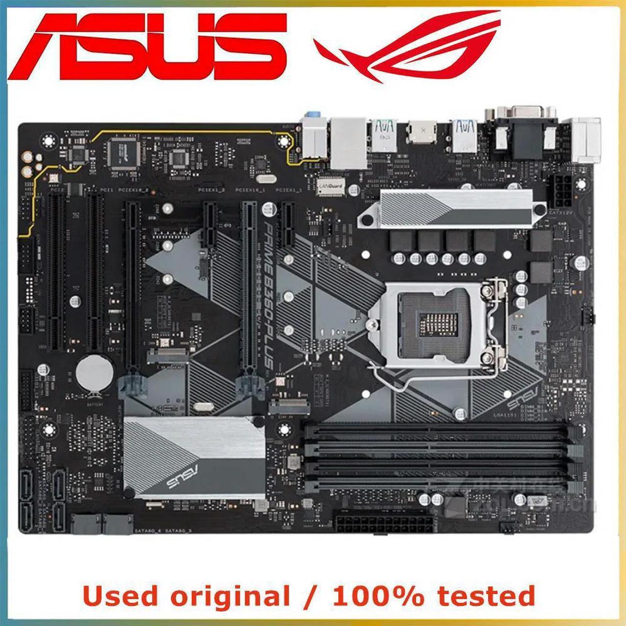 For PRIME B360-PLUS Computer Motherboard LGA 1151 DDR4 64G For B360 Desktop Mainboard SATA III PCI-E 3.0 X16