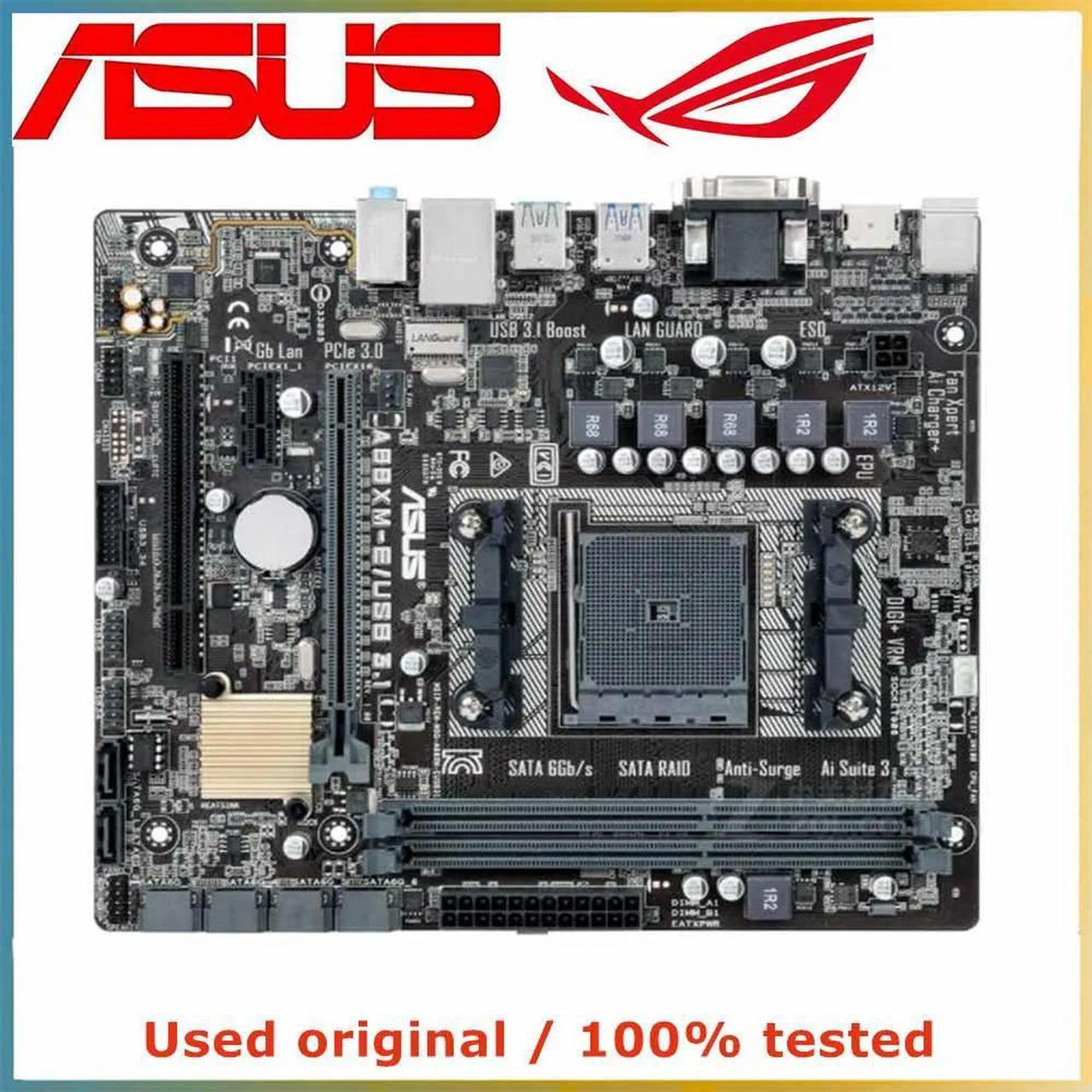 For A88X For A88XM-E/USB 3.1 Computer Motherboard FM2 FM2+ DDR3 32G Desktop Mainboard  SATA III USB PCI-E 3.0 X16