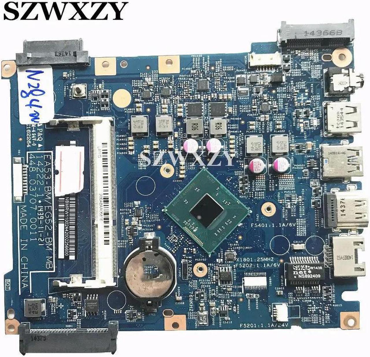 For Aspire ES1-512 Laptop Motherboard With N2840 Processor 1.86GHZ NBMRW11002 448.03707.0011