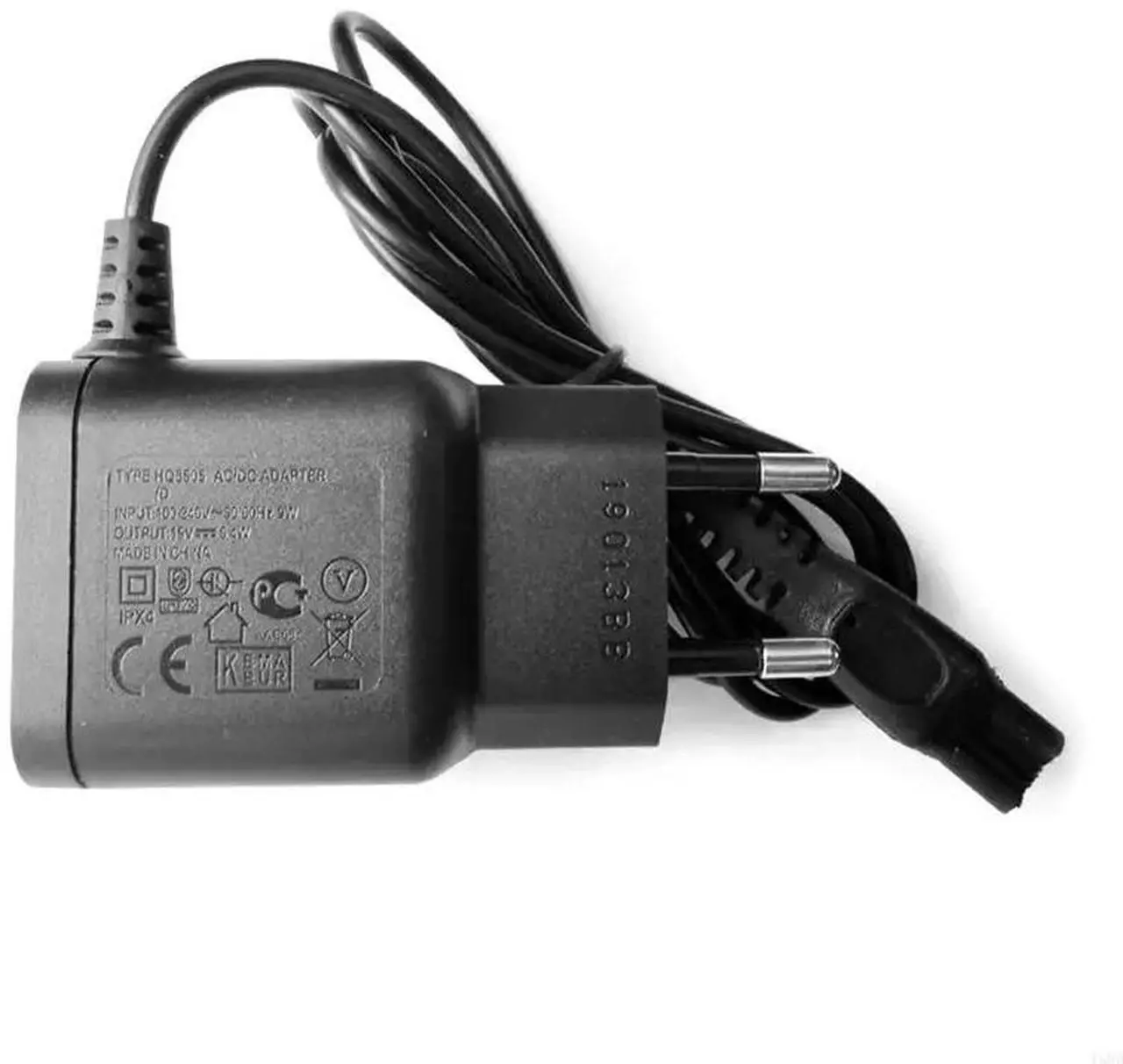 Alt view image 2 of 4 - 2-Prong Charger EU Plug 15V 5.4W Power Adapter for  Shavers HQ8505 7000 5000 3000 9000 2000 2300 mg7750 mg7790 8500X