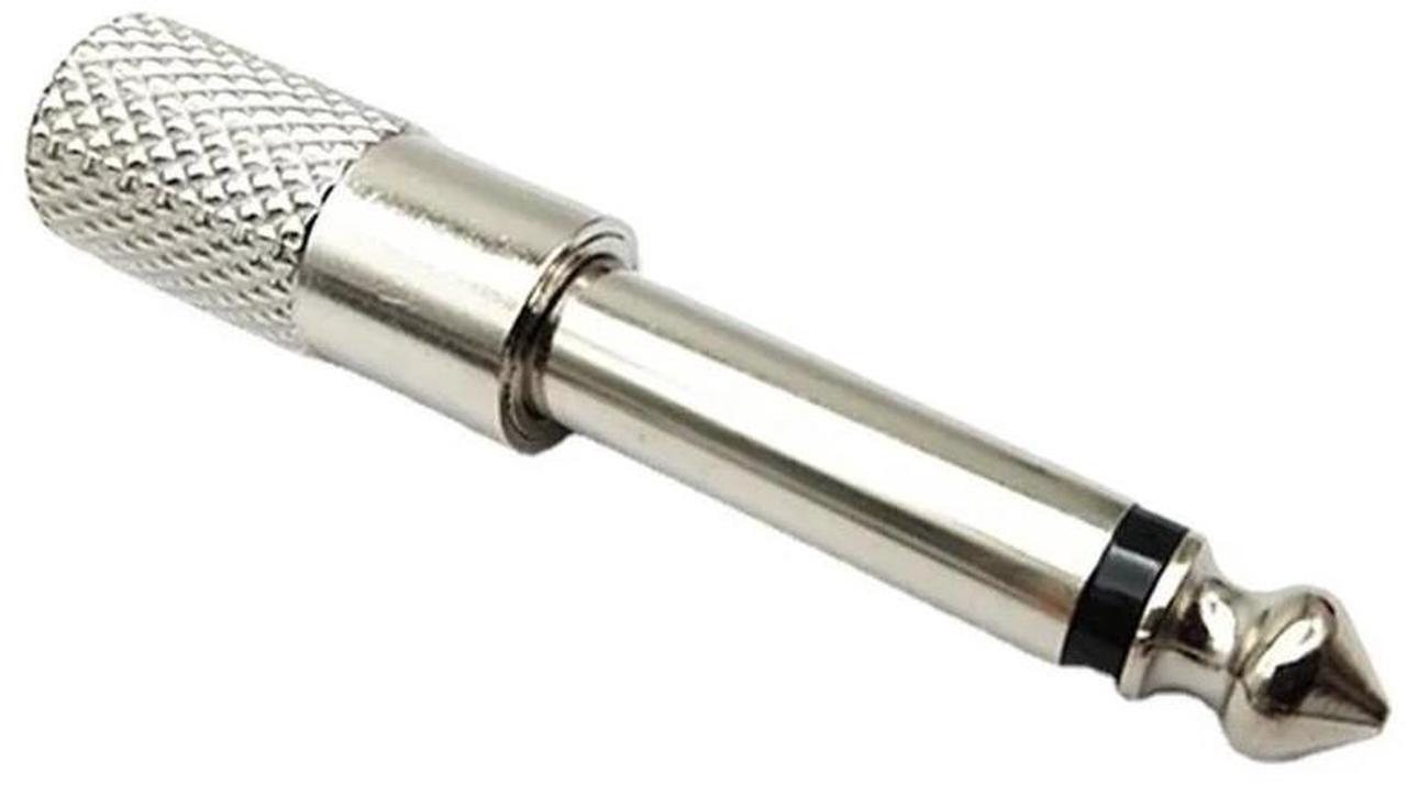 Alt view image 3 of 4 - Jack 6.35mm Male Plug to 3.5mm Female Connector Headphone Amplifier Audio Adapter Microphone AUX 6.3 3.5 mm Converter