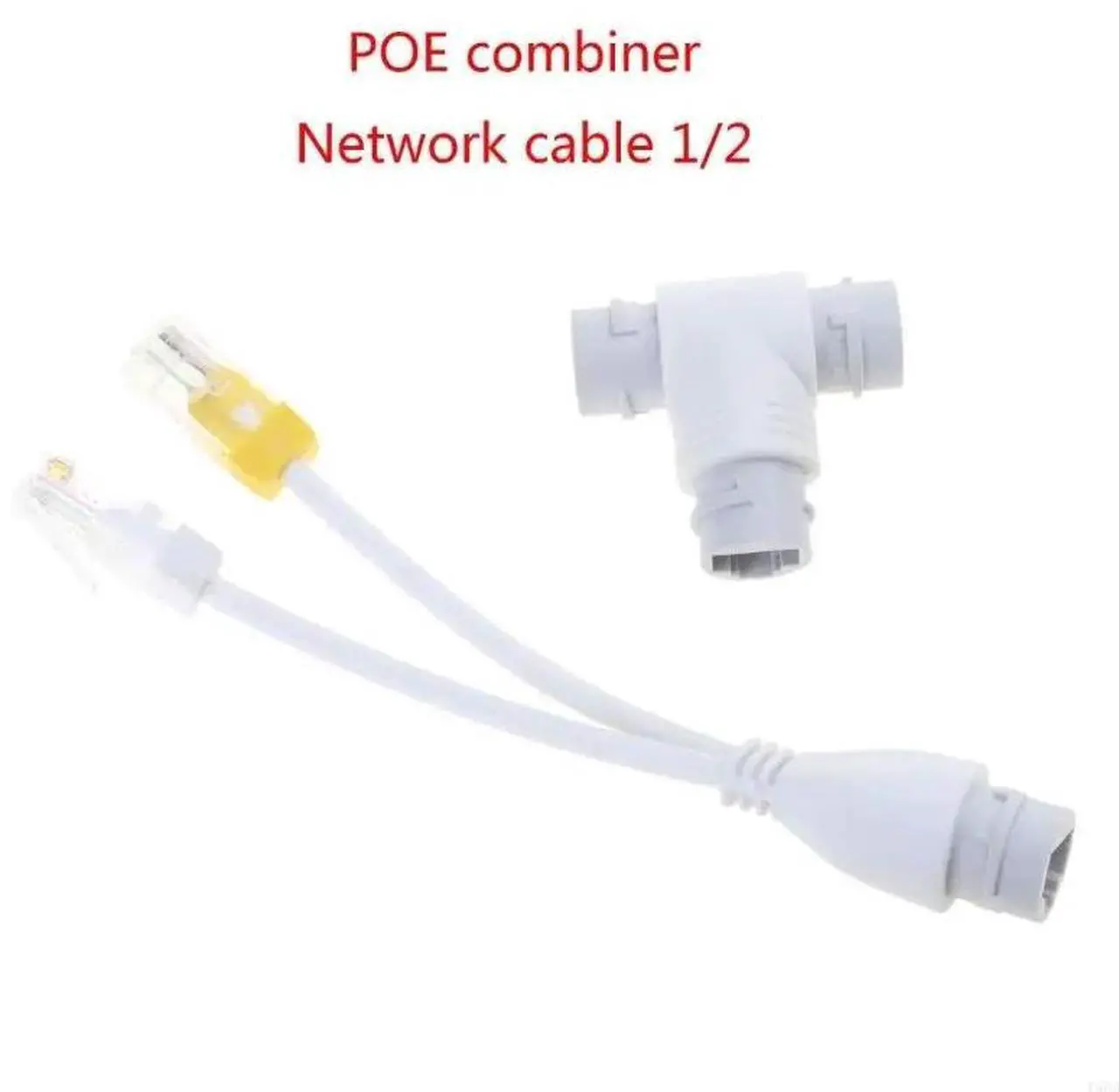 Alt view image 2 of 4 - 45BB 2-in-1 POE Splitter Three-way RJ45 Connector for Networks Monitoring System
