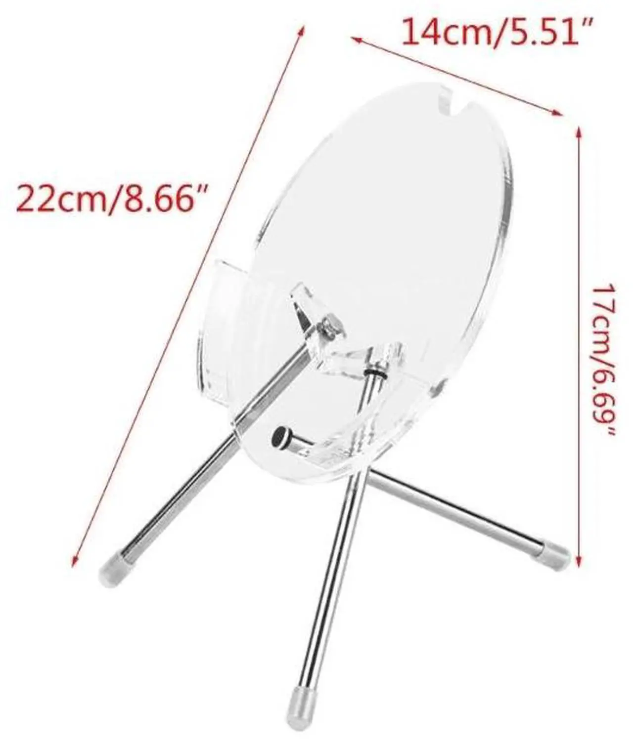 Alt view image 3 of 4 - Acrylic Desktop Speaker Bracket for B&O Beosound A1 2nd Gen Stand A1 Smart Speaker Holder Base Support Frame Storage Rack