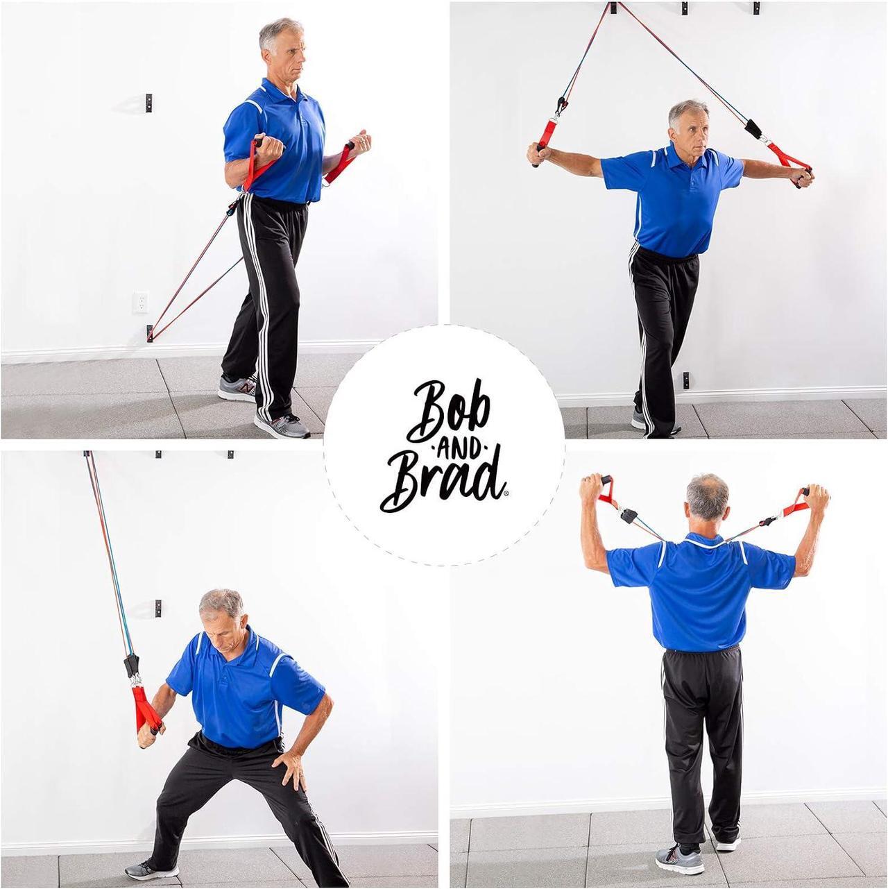 Alt view image 2 of 6 - Bob and Brad Resistance Bands, Resistance Bands Set for Workout Stackable Up to 150 lbs, Handles and Carry Case for Strength, Yoga, Gym