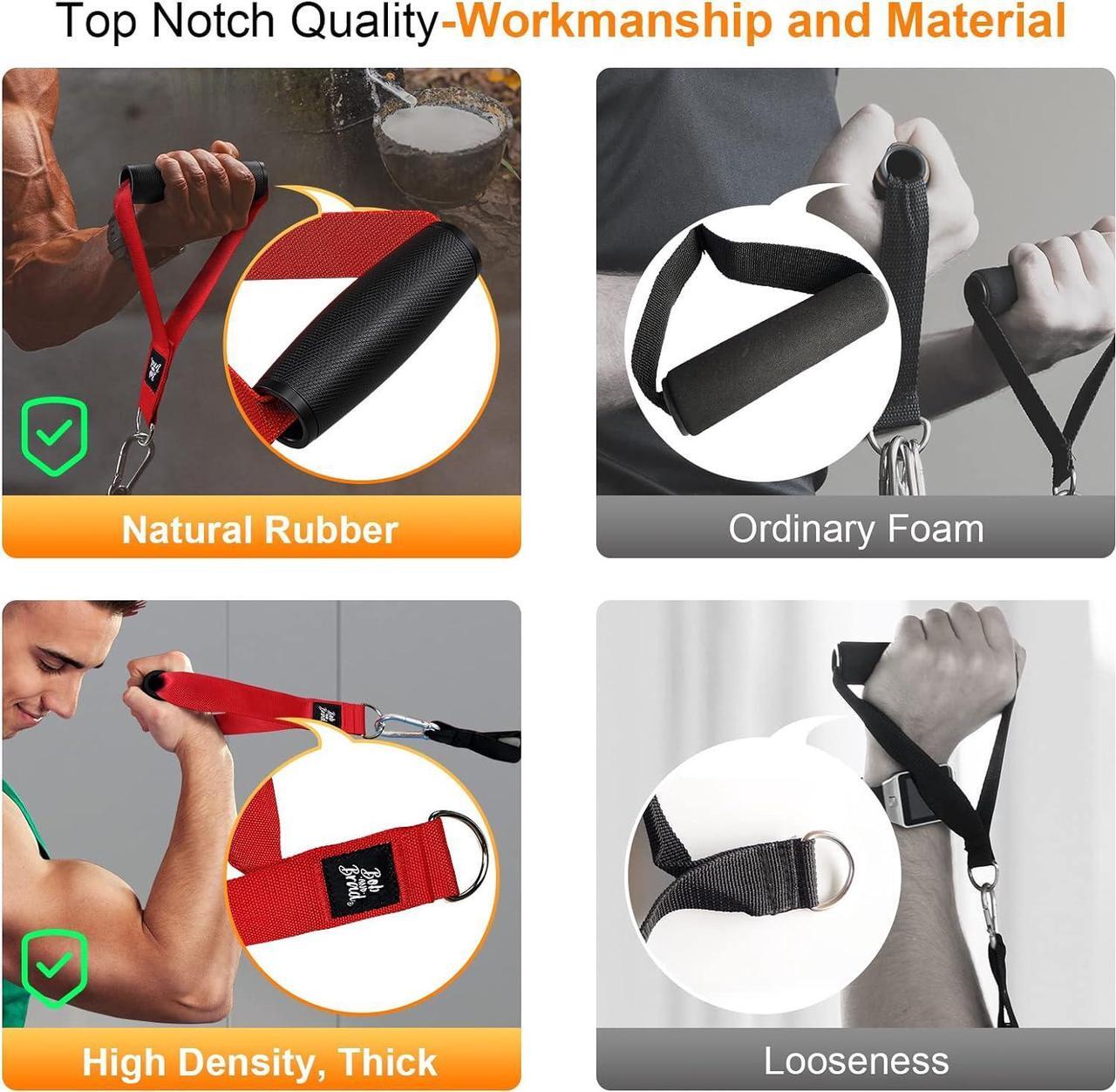 Alt view image 6 of 6 - Bob and Brad Resistance Bands, Resistance Bands Set for Workout Stackable Up to 150 lbs, Handles and Carry Case for Strength, Yoga, Gym