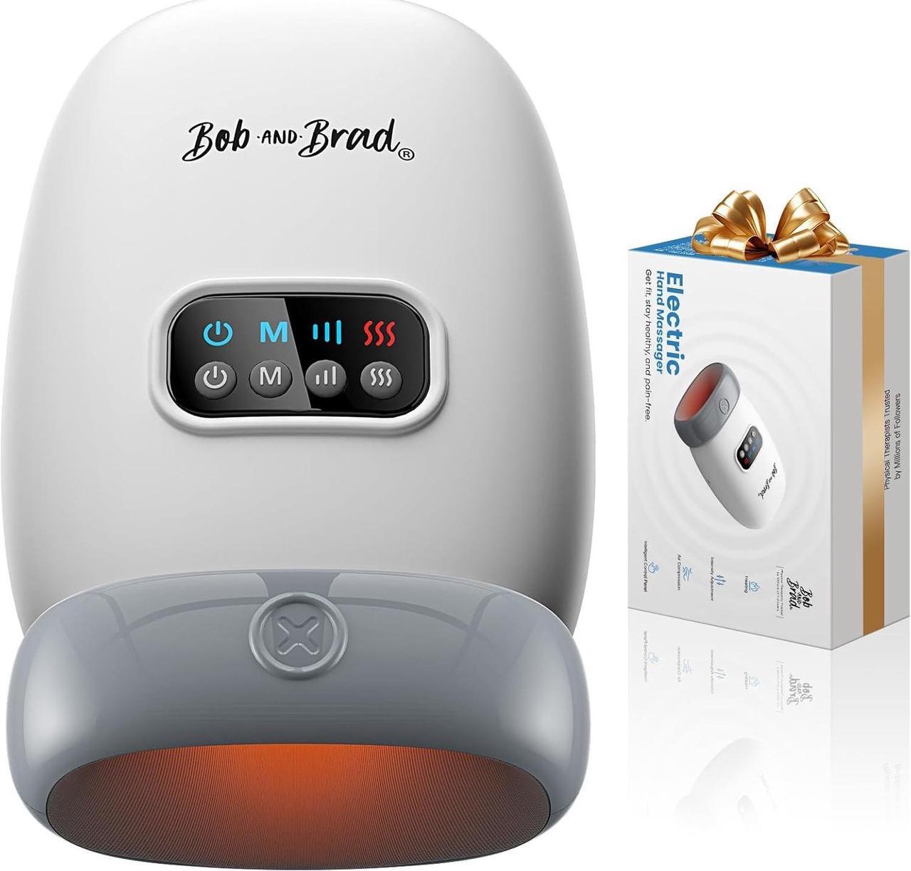Main image of BOB AND BRAD Hand Massager with Heat and Compression,Shiatsu Hand Massager for Arthritis and Carpal Tunnel,Deep Tissue Pain Relief from Wrist to Palm and Finger, Christmas Gift, FSA and HSA Eligible