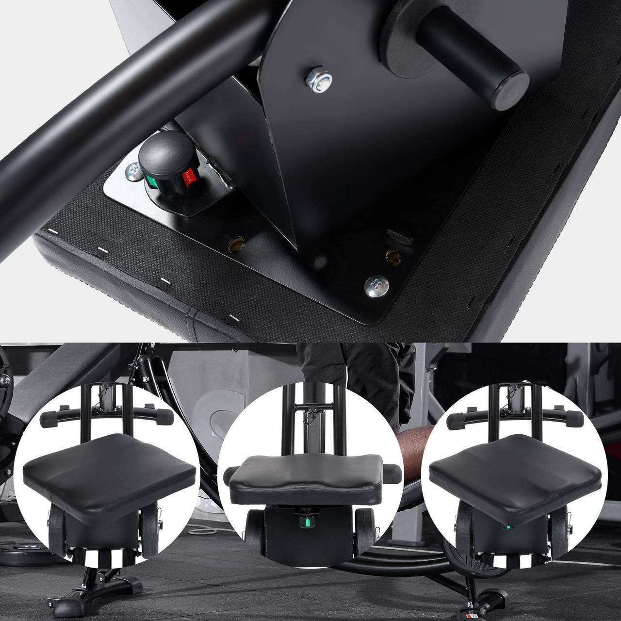 Alt view image 6 of 6 - Ab Machine, Ab Workout Equipment- Exercise Equipment -ABS Crunch Machine With 2pc Weight Block 440lb Weight Capacity(black)