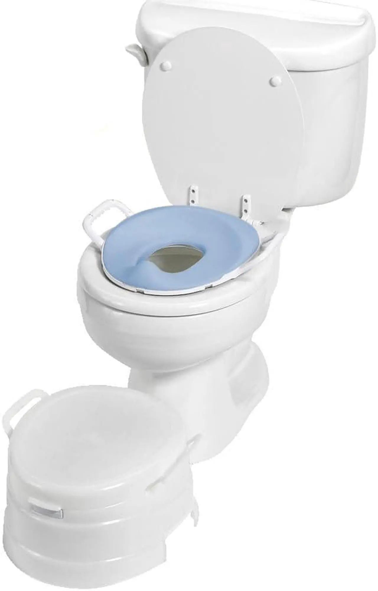 Alt view image 2 of 7 - 4-in-1 Complete Toilet Trainer and Step Stool