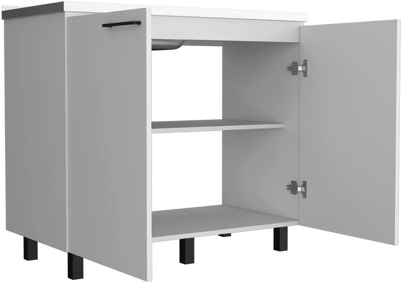 Alt view image 6 of 7 - Utility sink cabinet, Burwood, White -White