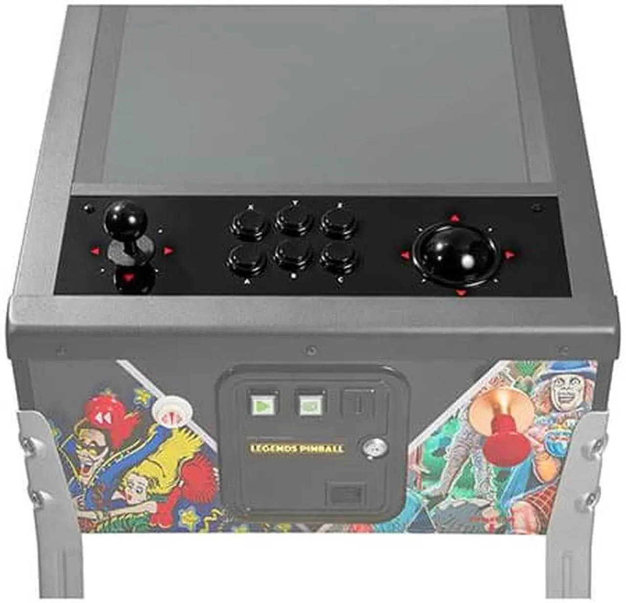 Alt view image 3 of 5 - Arcade Control Panel, Drop-In Upgrade For Legends Pinball Arcade Machine, Home Arcade, Plug and Play Arcade Style 8-Way Joy Stick and Trackball Controllers - OEM