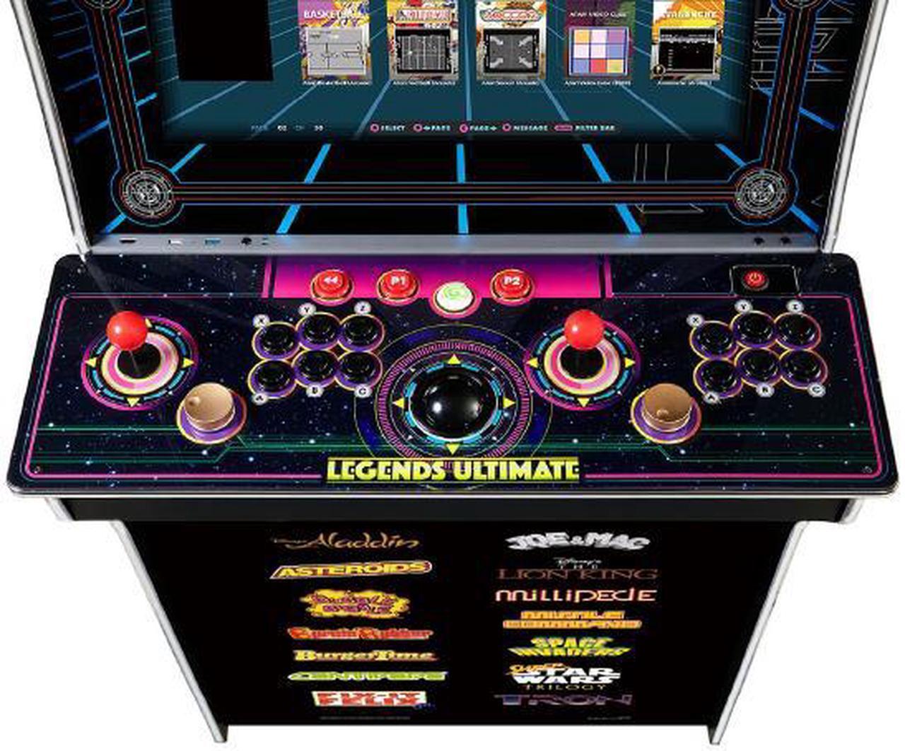 Alt view image 5 of 6 - Legends Ultimate Arcade, Full Size Game Machine, Home Arcade, Classic Retro Video Games, Over 300 Licensed Arcade and Console Games, Action Fighting Puzzle Sports & More, WiFi, HDMI, Bluetooth