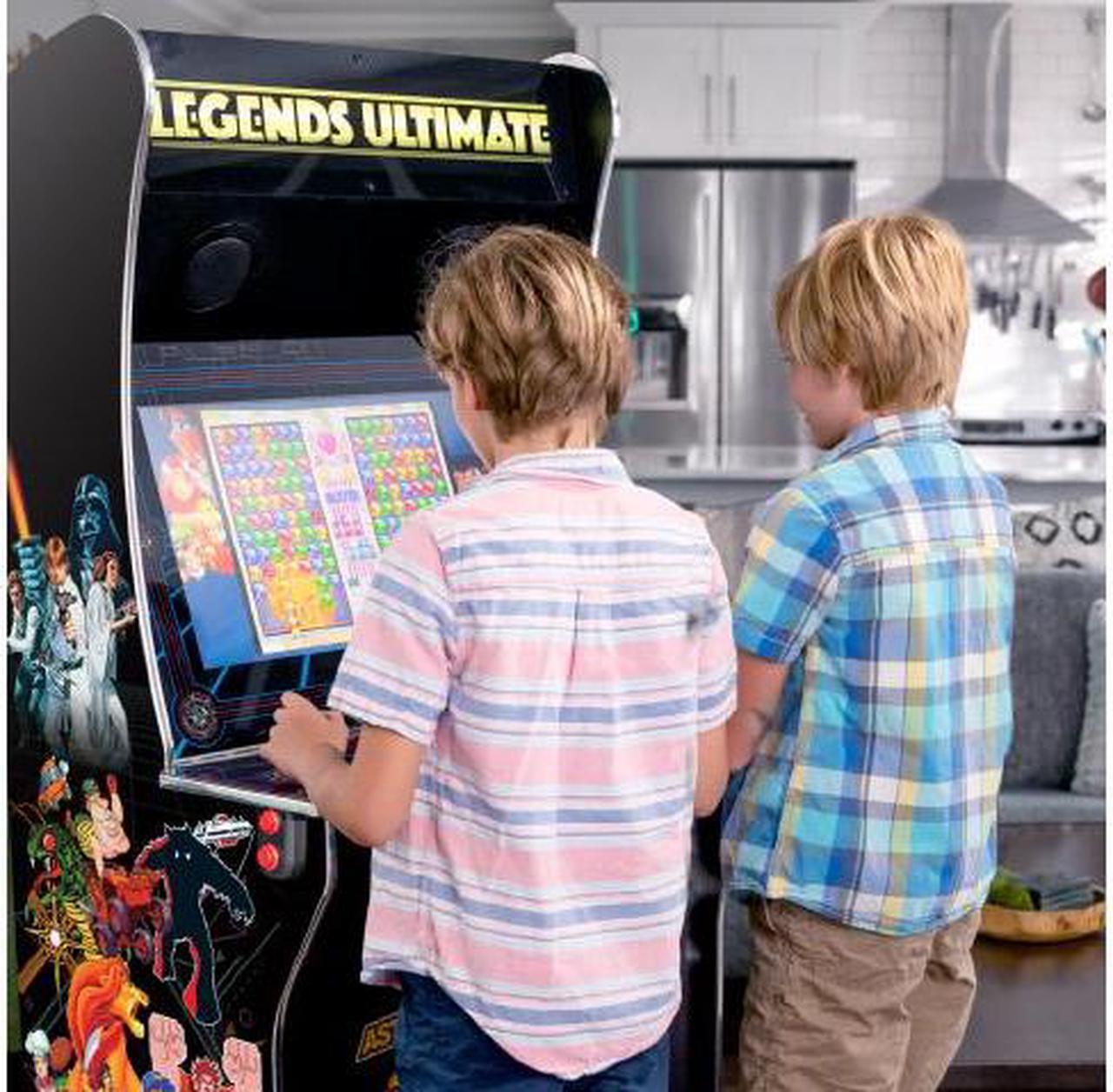 Alt view image 4 of 6 - Legends Ultimate Arcade, Full Size Game Machine, Home Arcade, Classic Retro Video Games, Over 300 Licensed Arcade and Console Games, Action Fighting Puzzle Sports & More, WiFi, HDMI, Bluetooth