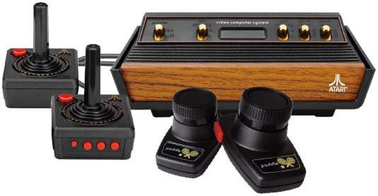 Alt view image 2 of 6 - Atari Flashback 12 Gold, Retro Game Console, Built-in 130 Classic Games, Two Joystick and Paddle Controllers, HDMI, PLUG & PLAY on HD TV