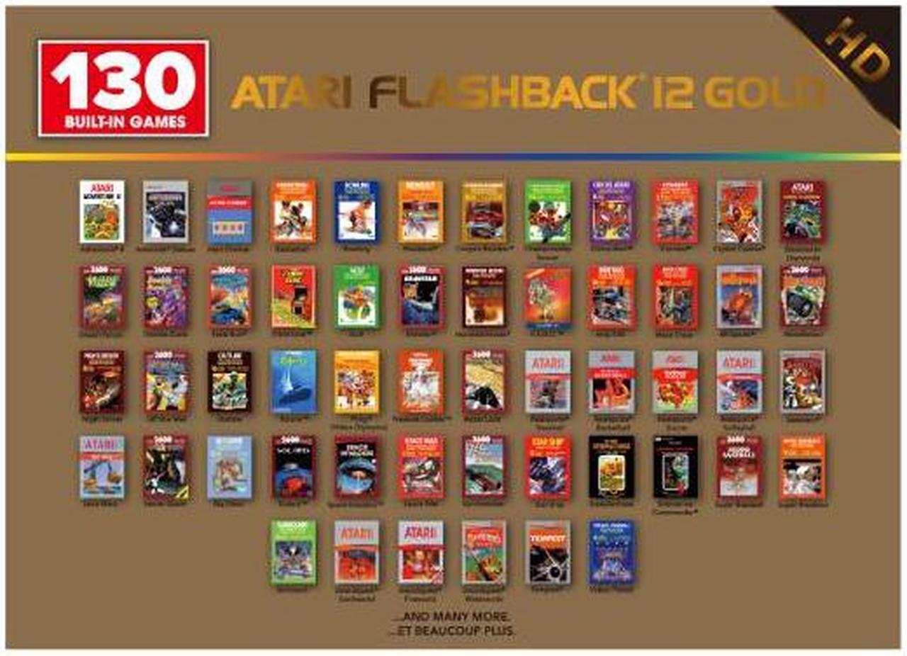 Alt view image 3 of 6 - Atari Flashback 12 Gold, Retro Game Console, Built-in 130 Classic Games, Two Joystick and Paddle Controllers, HDMI, PLUG & PLAY on HD TV