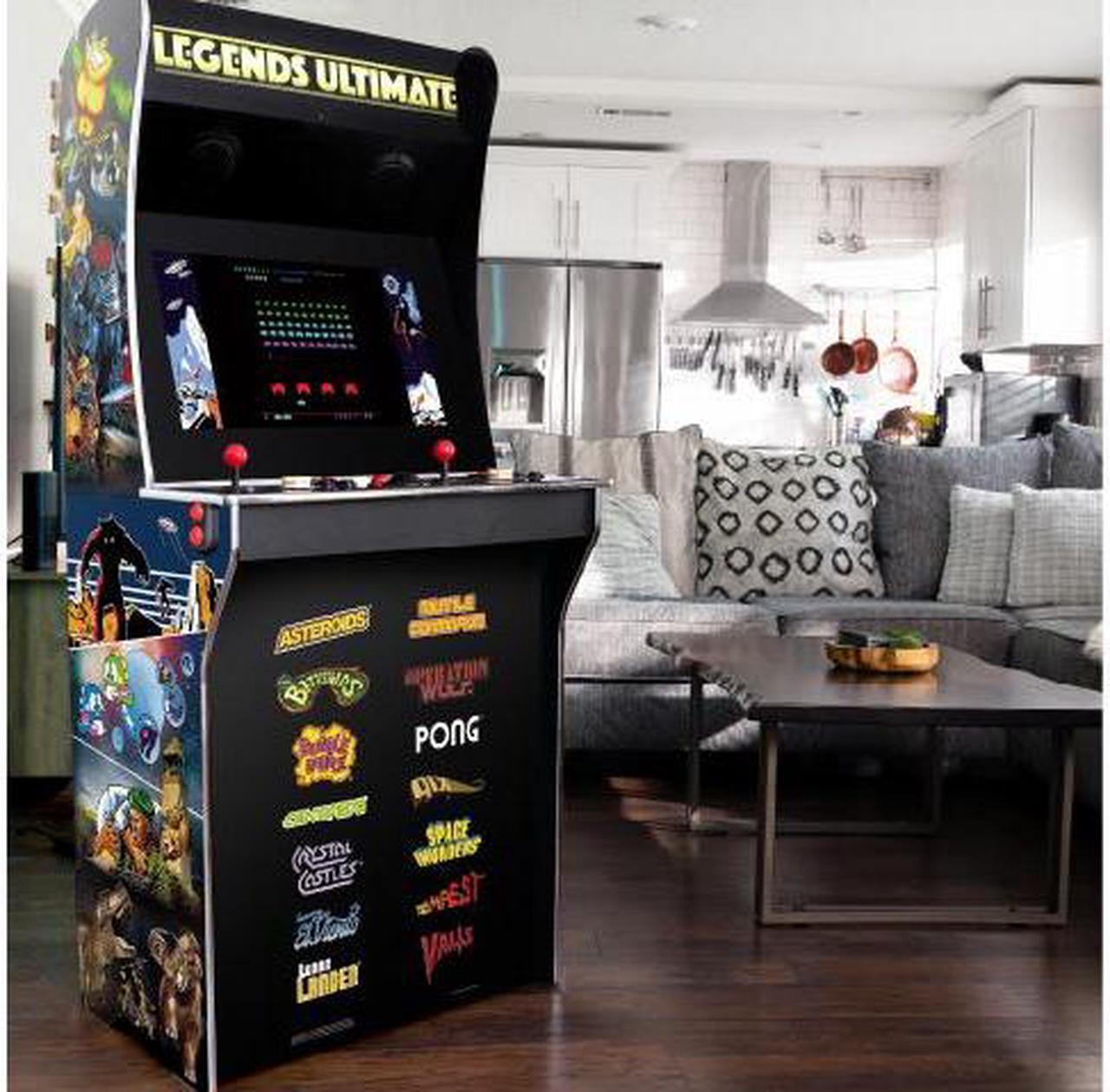 Alt view image 4 of 7 - AtGames Legends Ultimate Arcade, Full Size Game Machine, Home Arcade, Classic Retro Video Games, 300 Licensed Arcade and Console Games, Action Fighting Puzzle Sports & More, WiFi, HDMI, Bluetooth