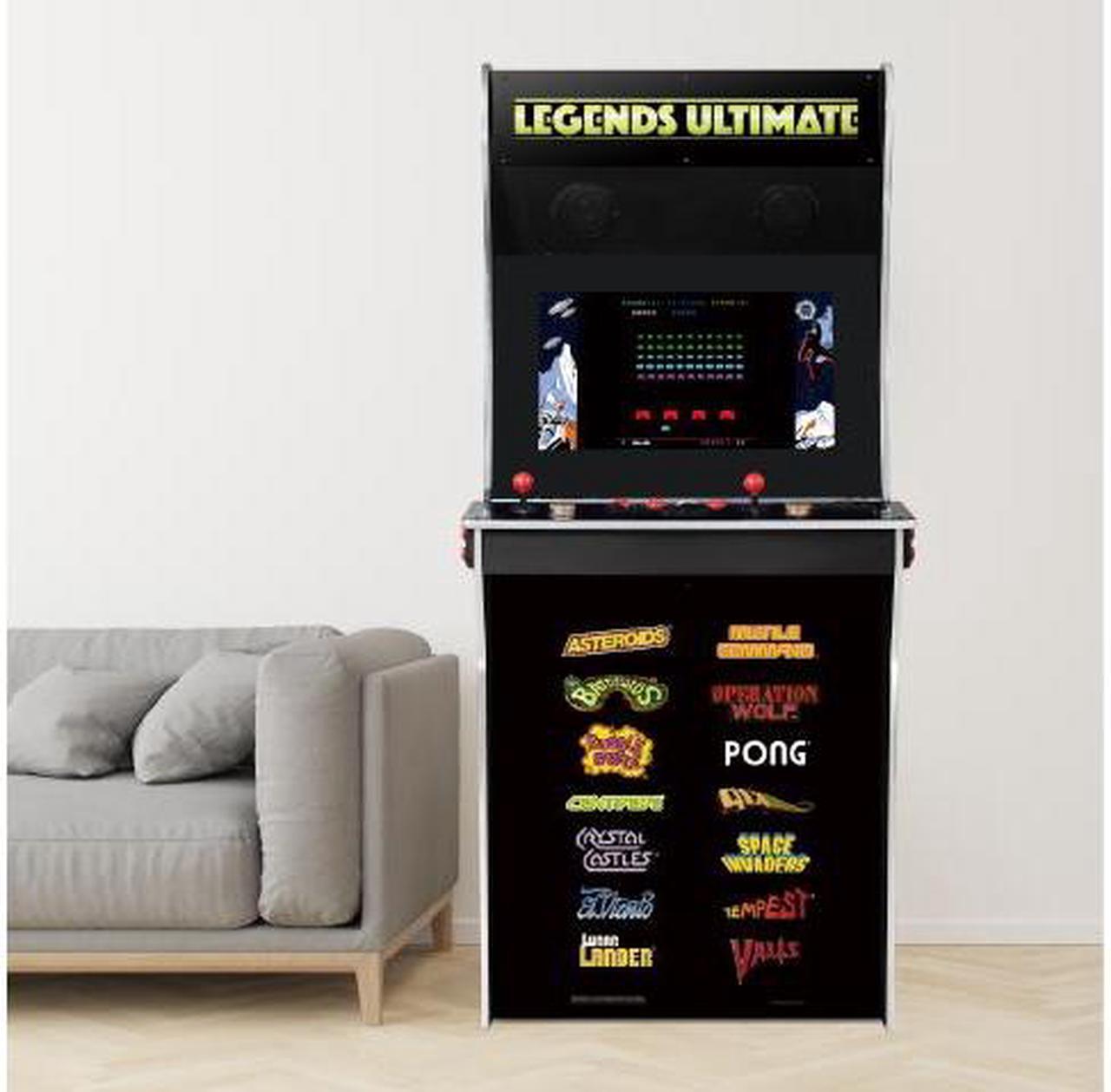 Alt view image 6 of 7 - AtGames Legends Ultimate Arcade, Full Size Game Machine, Home Arcade, Classic Retro Video Games, 300 Licensed Arcade and Console Games, Action Fighting Puzzle Sports & More, WiFi, HDMI, Bluetooth