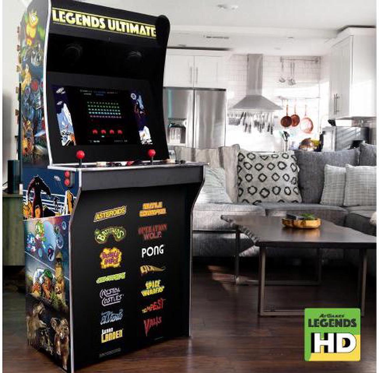 Alt view image 5 of 7 - AtGames Legends Ultimate Arcade, Full Size Game Machine, Home Arcade, Classic Retro Video Games, 300 Licensed Arcade and Console Games, Action Fighting Puzzle Sports & More, WiFi, HDMI, Bluetooth