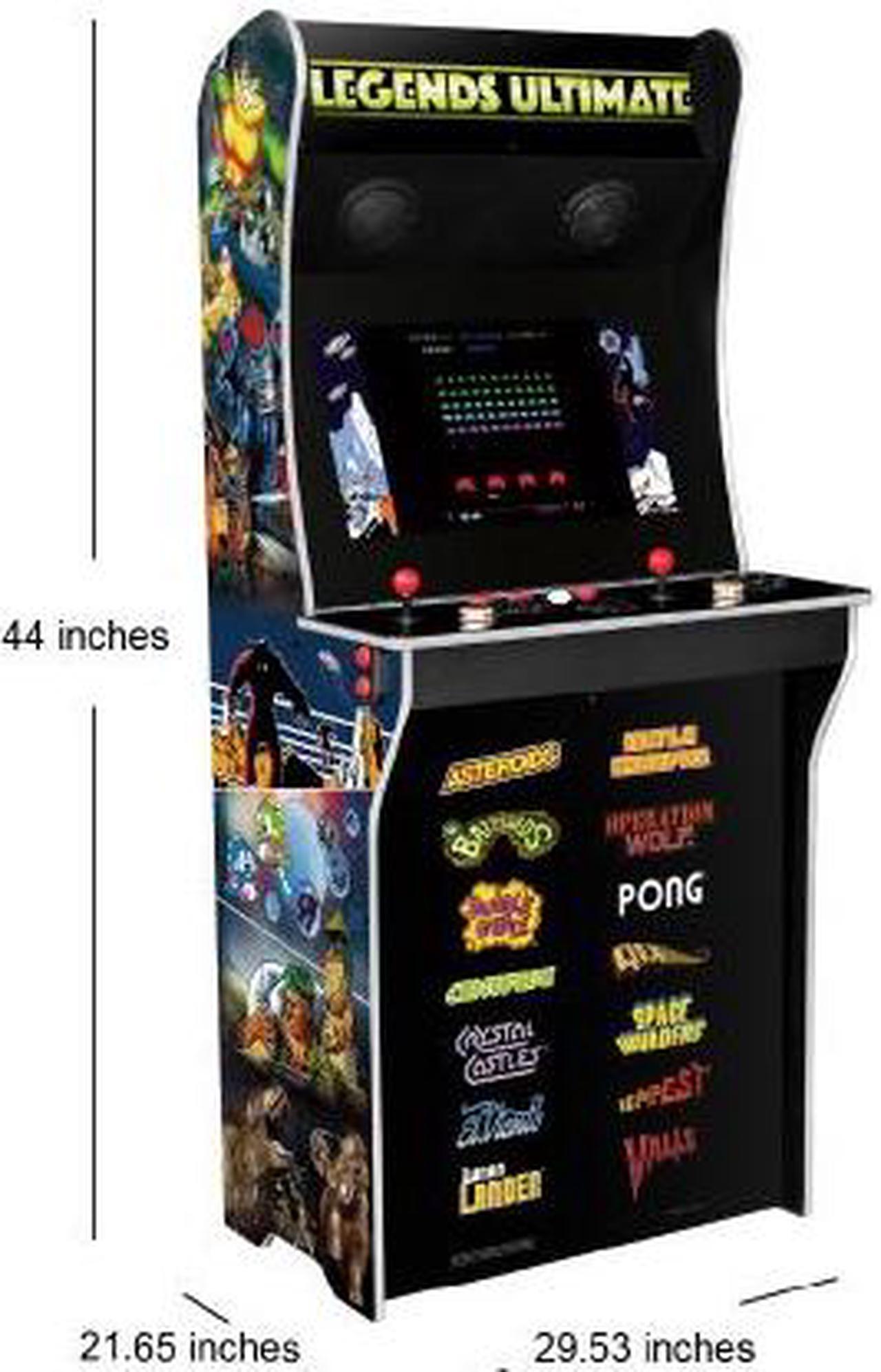 Alt view image 7 of 7 - AtGames Legends Ultimate Arcade, Full Size Game Machine, Home Arcade, Classic Retro Video Games, 300 Licensed Arcade and Console Games, Action Fighting Puzzle Sports & More, WiFi, HDMI, Bluetooth