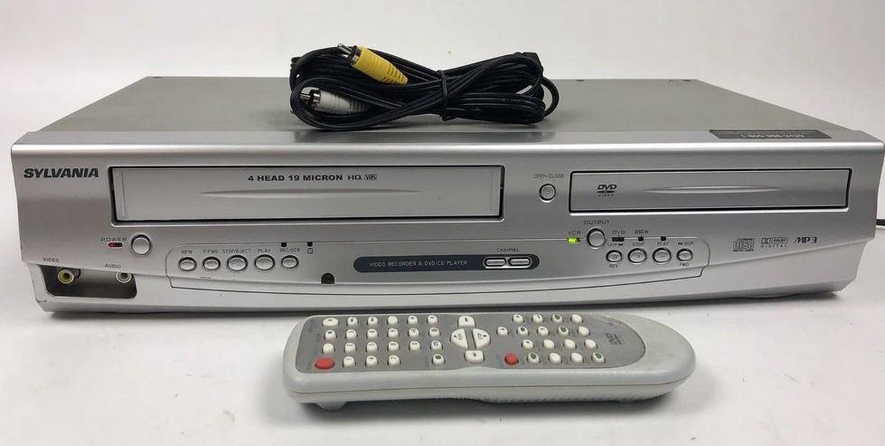 Sylvania DVC840G DVD VCR Combo Dvd Player Vhs Player with Remote and Tv ...