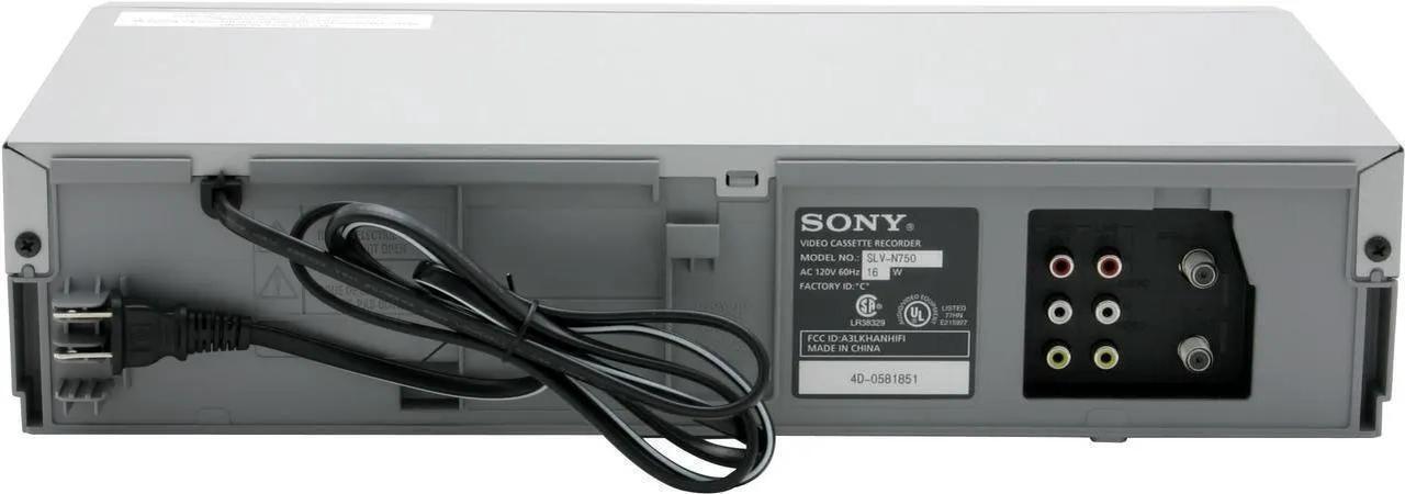 Alt view image 3 of 6 - Sony Slv-N750 VHS VCR VHS Player with Hdmi Adapter