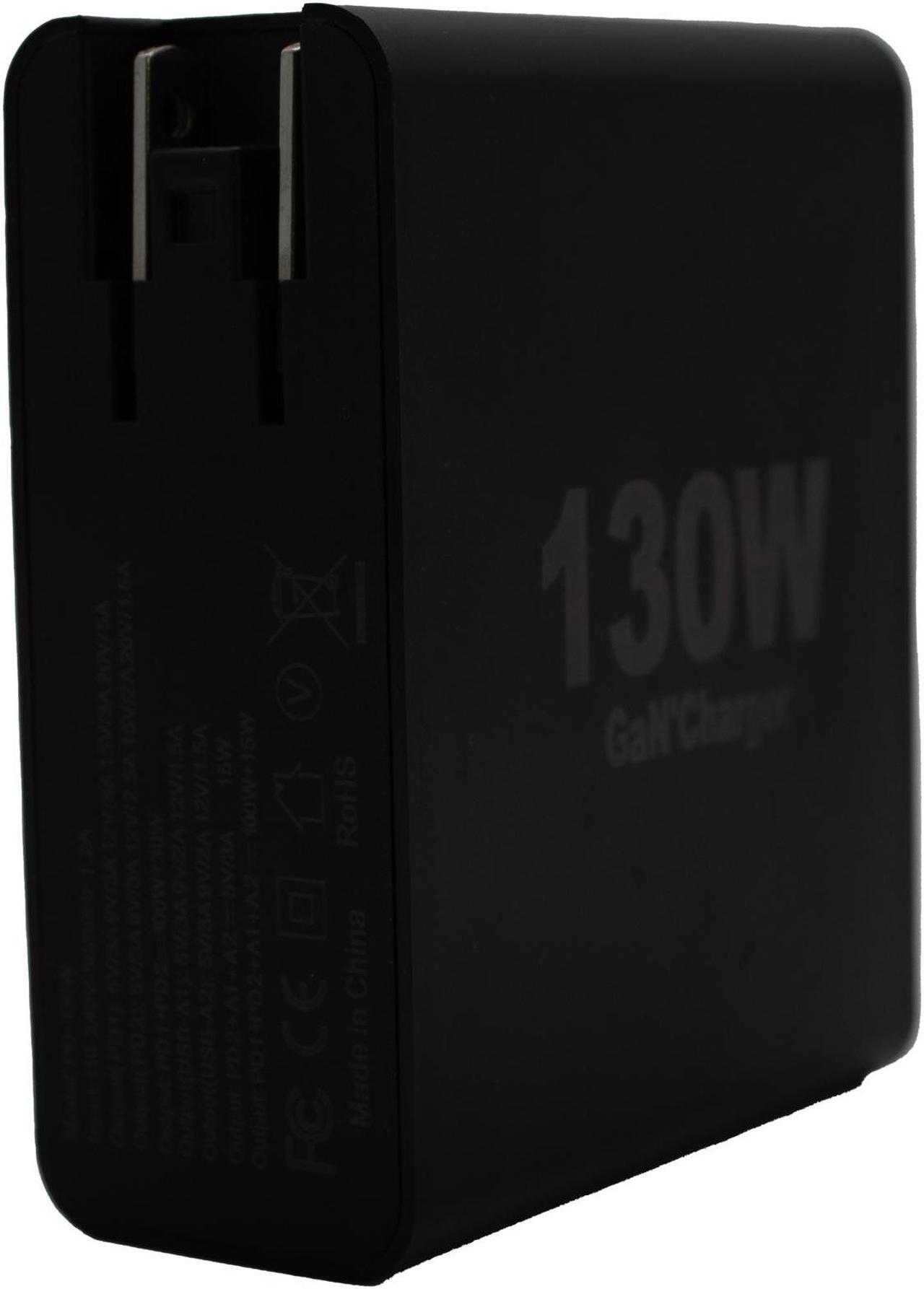 Alt view image 2 of 6 - Jaspertronics 130W USB-C Fast Charger - 4 Port Power Adapter for Laptops & Devices, High-Speed Charging, Intelligent Power Allocation, Compact & Portable, Ideal for Home, Office & Travel Use
