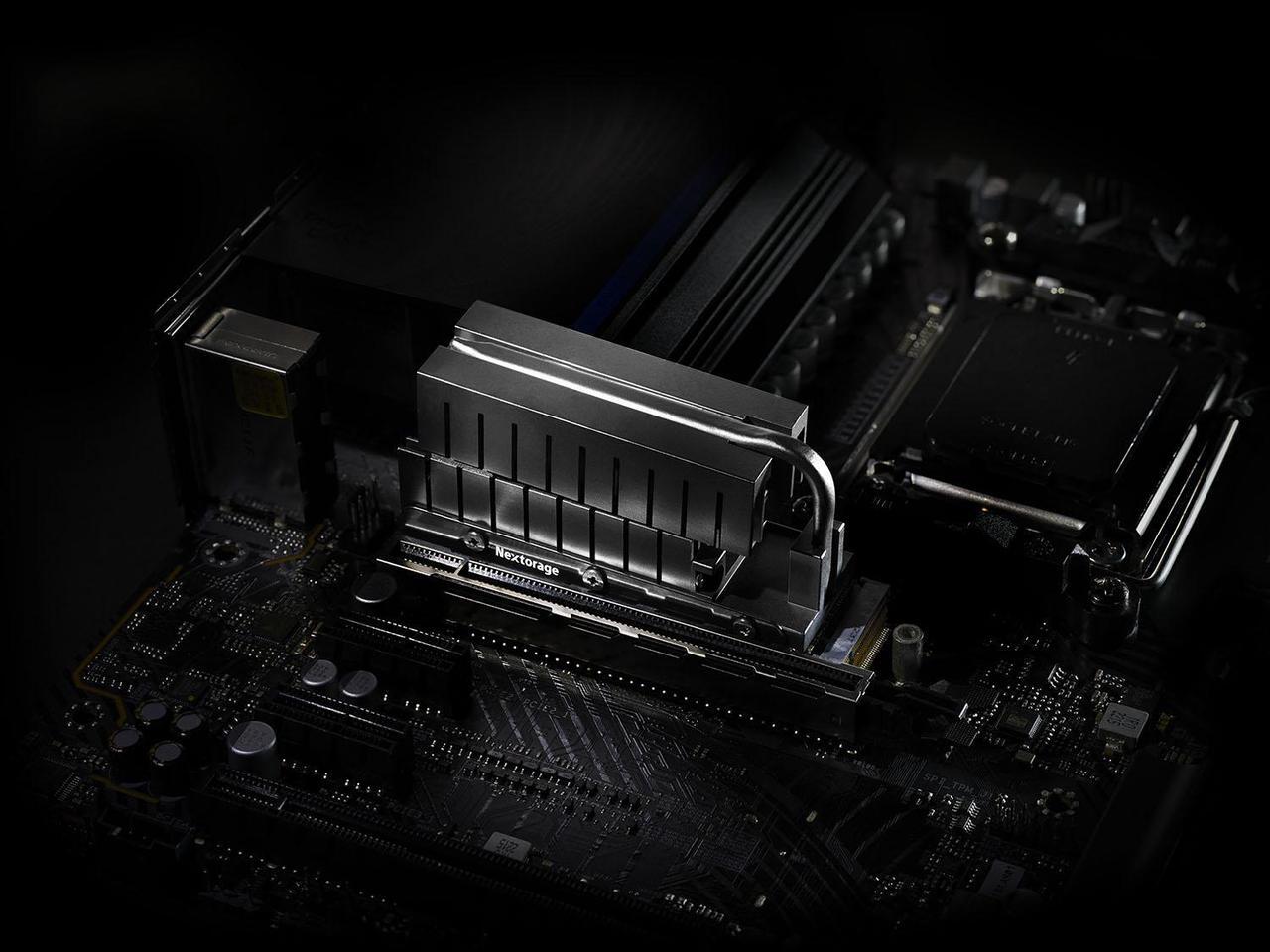 Alt view image 6 of 7 - Nextorage X series 1TB NVMe2.0 M.2 2280 SSD PCIe Gen5x4 with Heatsink 3D TLC 700TBW with Maximum Transfer Speed Read 11,700MB/s Write 9,500MB/s