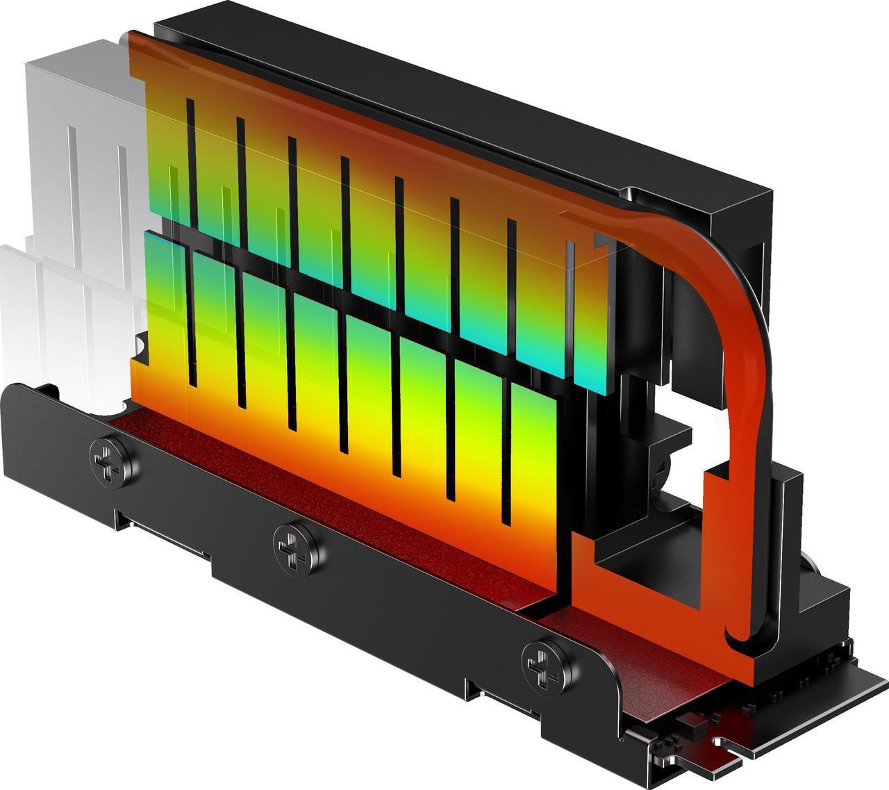 Alt view image 5 of 7 - Nextorage X series 1TB NVMe2.0 M.2 2280 SSD PCIe Gen5x4 with Heatsink 3D TLC 700TBW with Maximum Transfer Speed Read 11,700MB/s Write 9,500MB/s