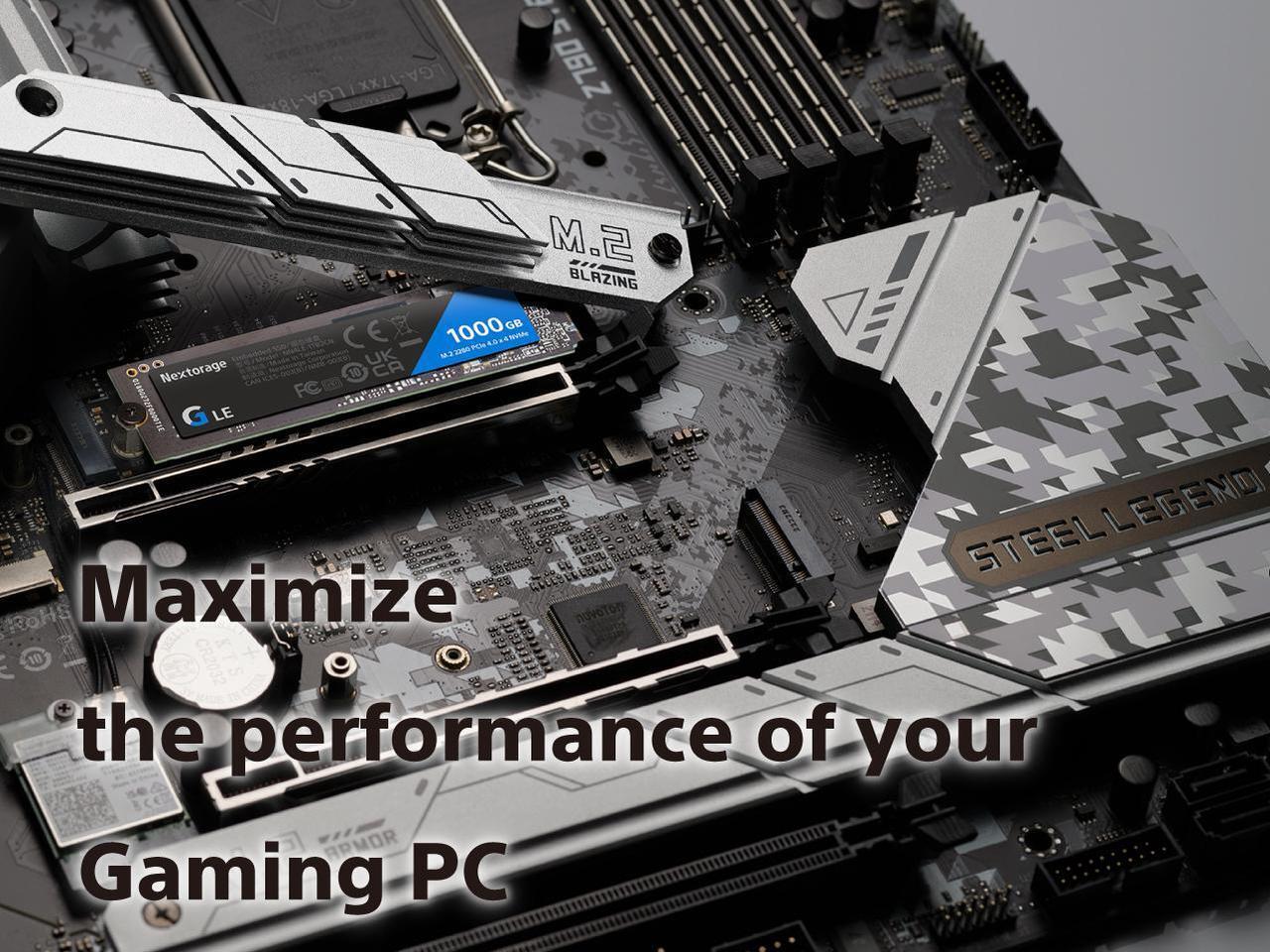 Alt view image 7 of 7 - Nextorage Japan 2TB NVMe M.2 2280 PCIe Gen.4 Internal SSD Read Speed up to 7400MB/s Write Speed Up to 6400 MB/s (G LE Series)